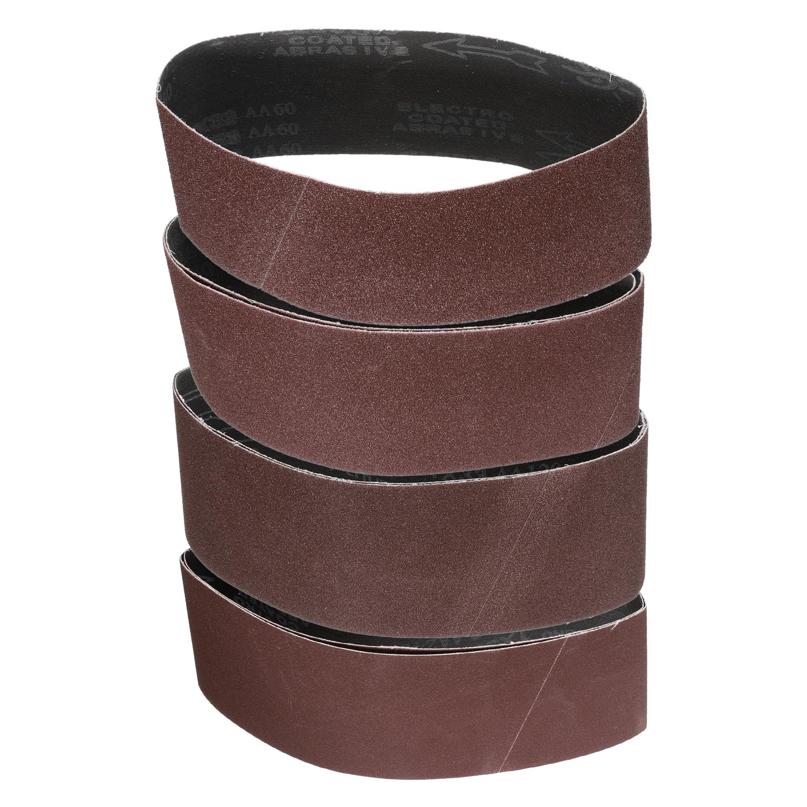 QUARKZMAN 20 Piezas 4 X 24" Bandas De Lija 5 Piezas Cada Una De Grano 40/80/120/240 Óxido De Aluminio Empalme Al Ras Papel De Lija Para Trabajo En Madera Y Reparación Automotriz