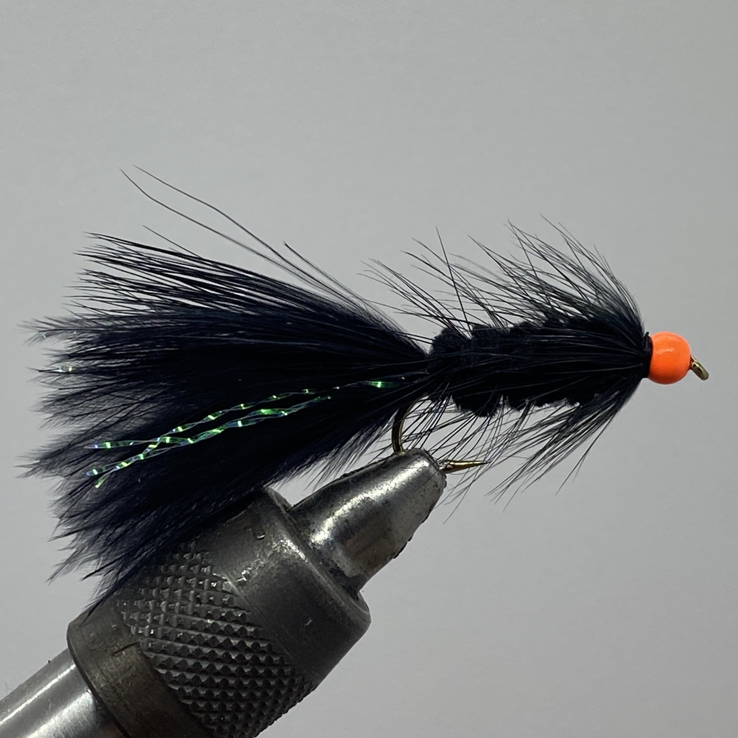 Hothead Wooly Bugger Black Size 10- Set of 12 Streamers- Strike Fly Company