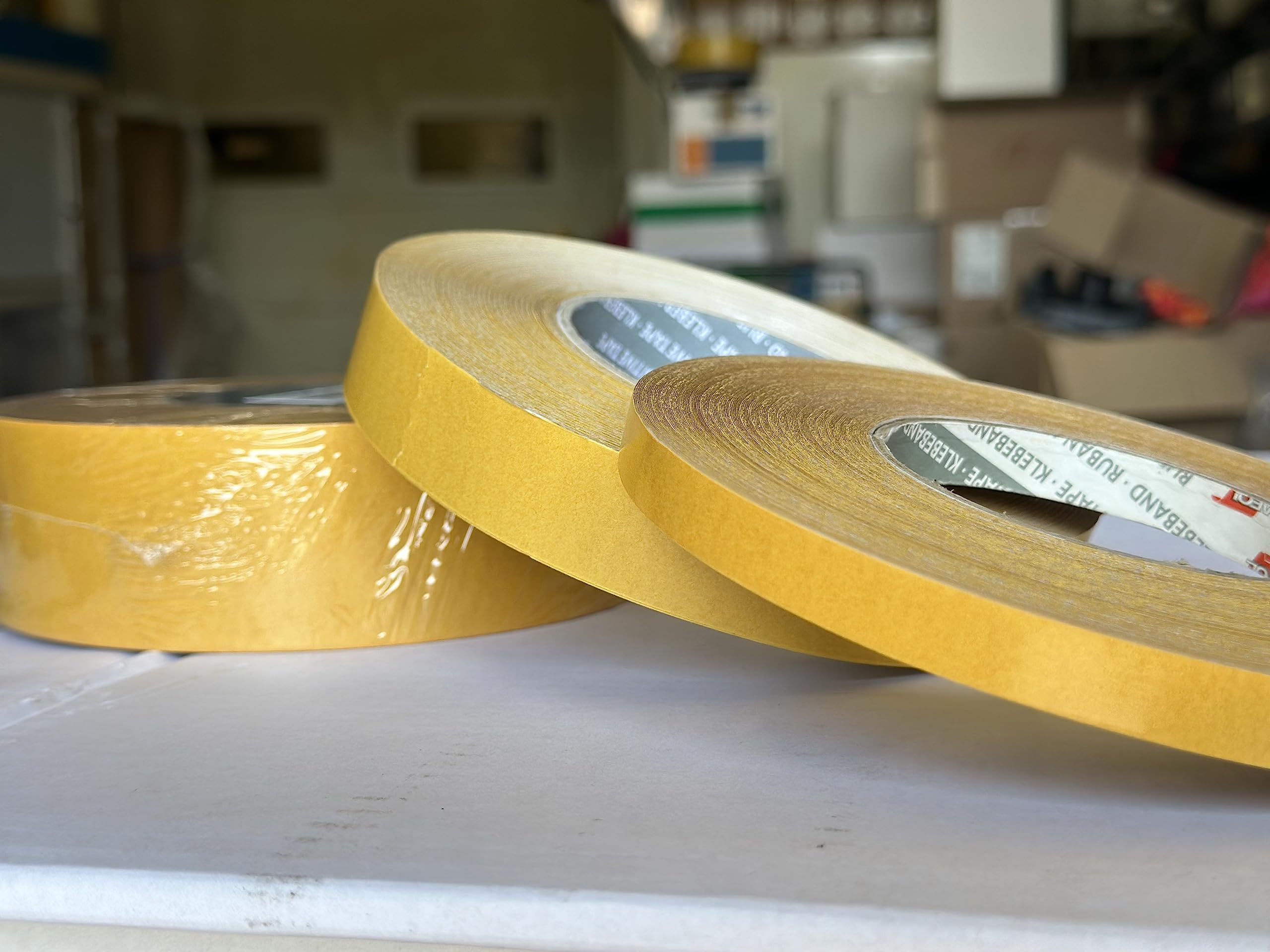 Industrial Strength Double-Sided Banner Tape - 9 Mil Thick PVC For Heavy Duty Bonding