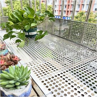 Perforated Metal Sheet,1-Meter-Long Perforated Plate, Wear-Resistant, Easy to Install Suitable for Balcony Guardrails DHDHSHB(37x100cm)