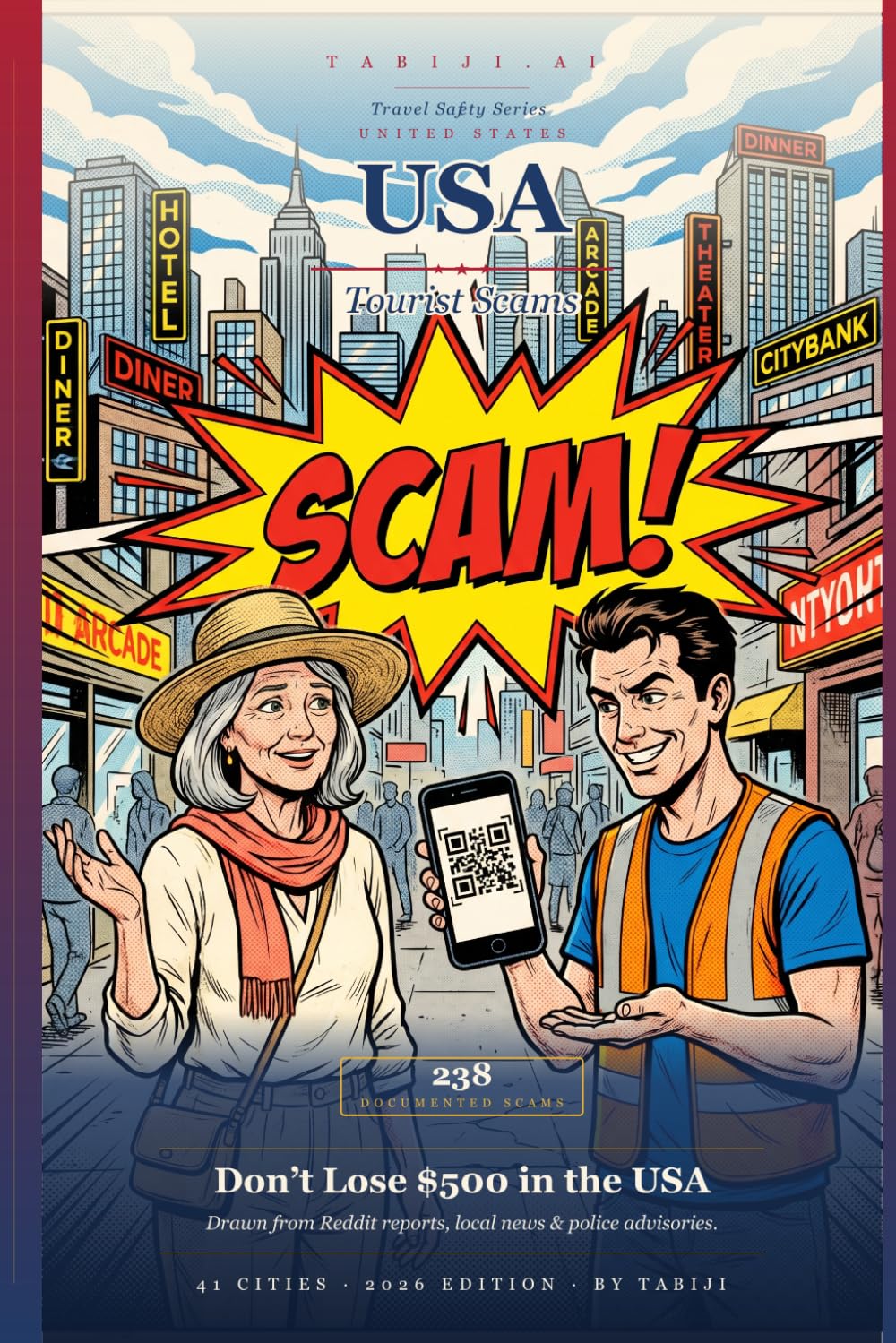 United States Tourist Scams 2026: 238 Real Scams Across 41 US Cities — From Times Square to the Vegas Strip, Drawn from Reddit Reports, Local News & Police Advisories