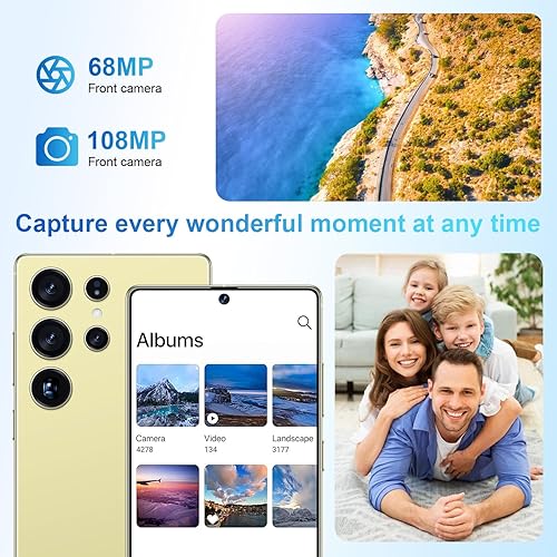 Miniatura 3 de I25 Ultra - Teléfono celular desbloqueado, bolígrafo integrado, batería para teléfono inteligente de 7000 mAh, pantalla HD de 6.99 pulgadas,