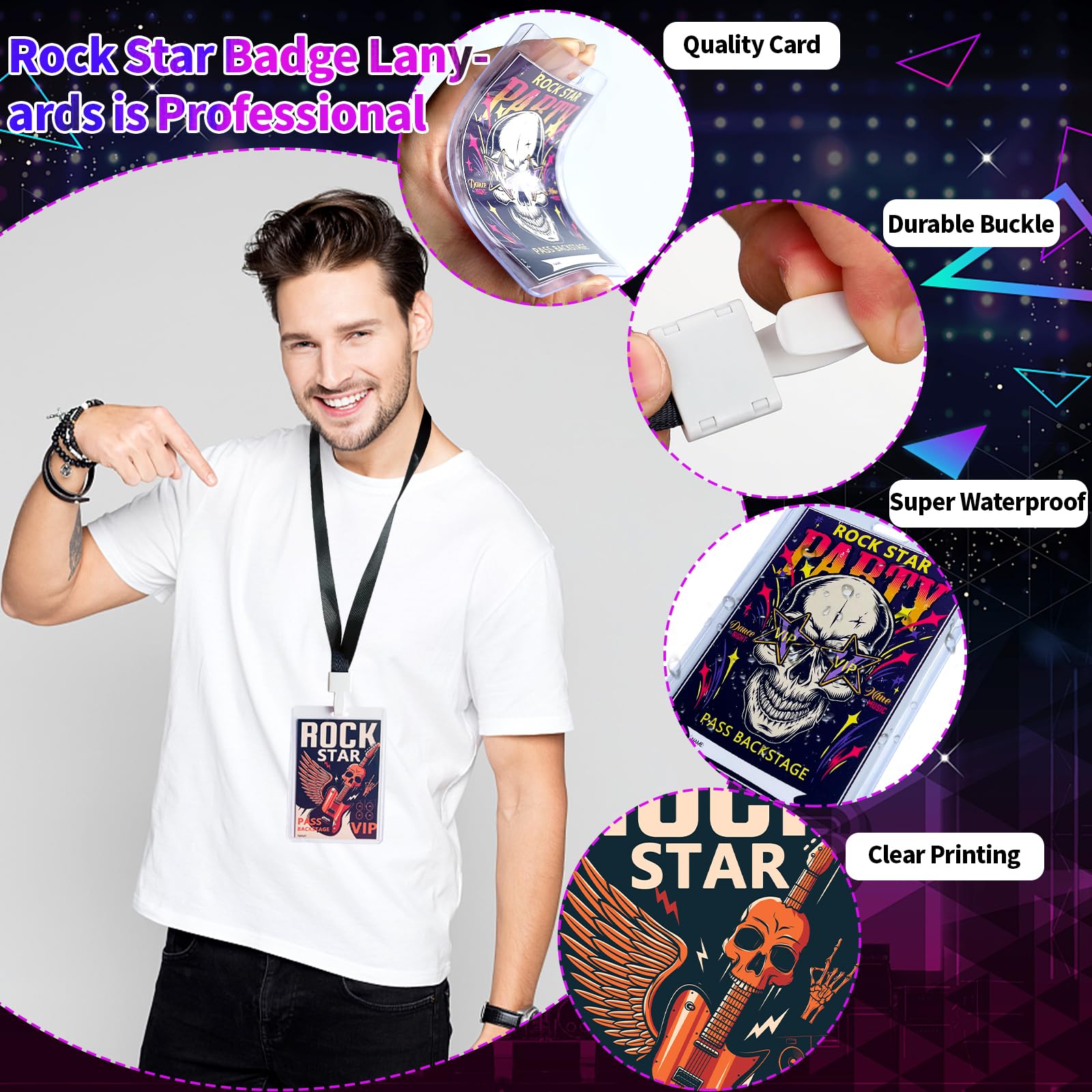 Cobee Porte-badge Rétractable Avec Cordon, Sur Le Thèe De La Vie