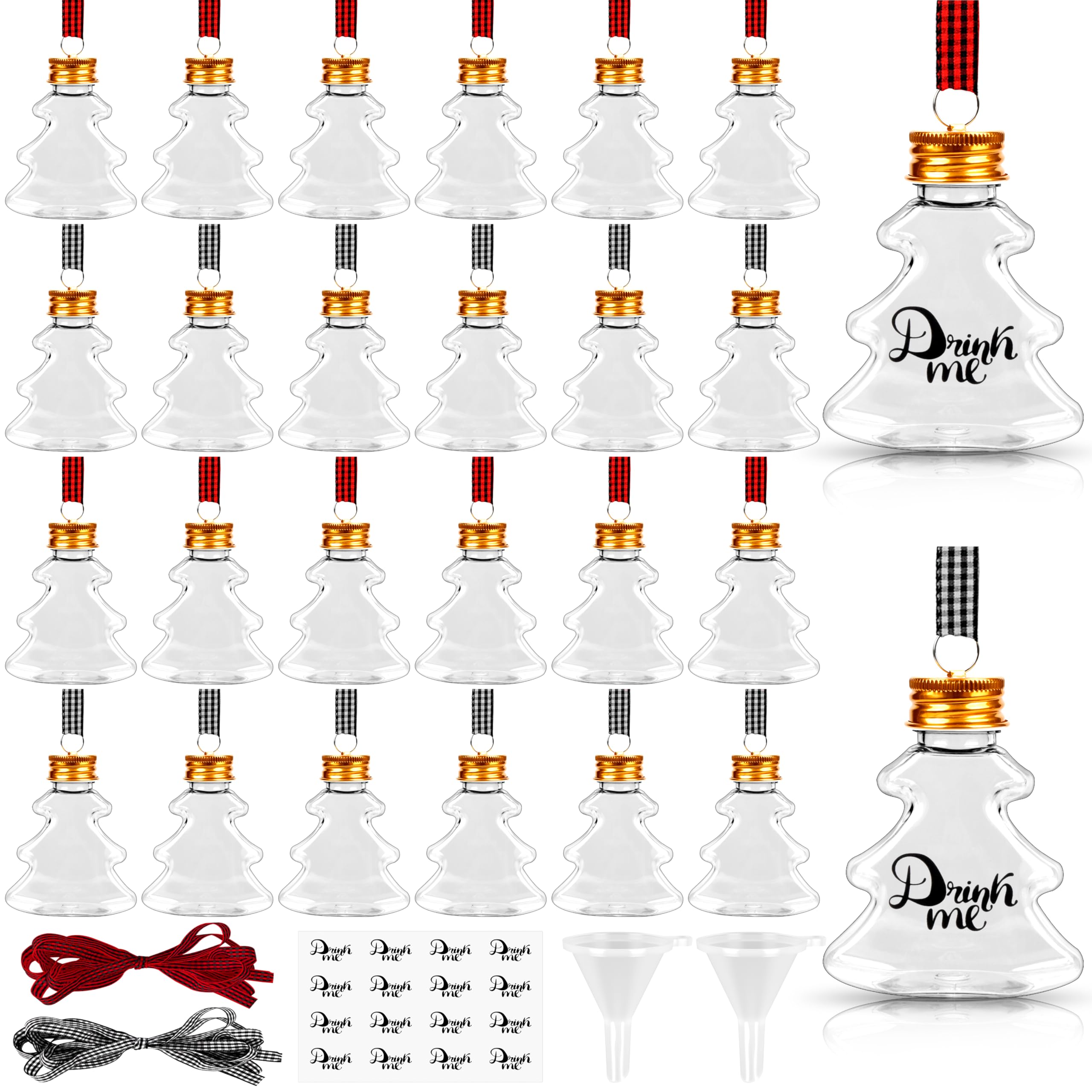 30 Stück Weihnachtskugeln klare Ornamentkugeln für Weihnachtsbaum, Urlaubsdekoration, Weihnachtsbastelbedarf (Weihnachtsbaum)