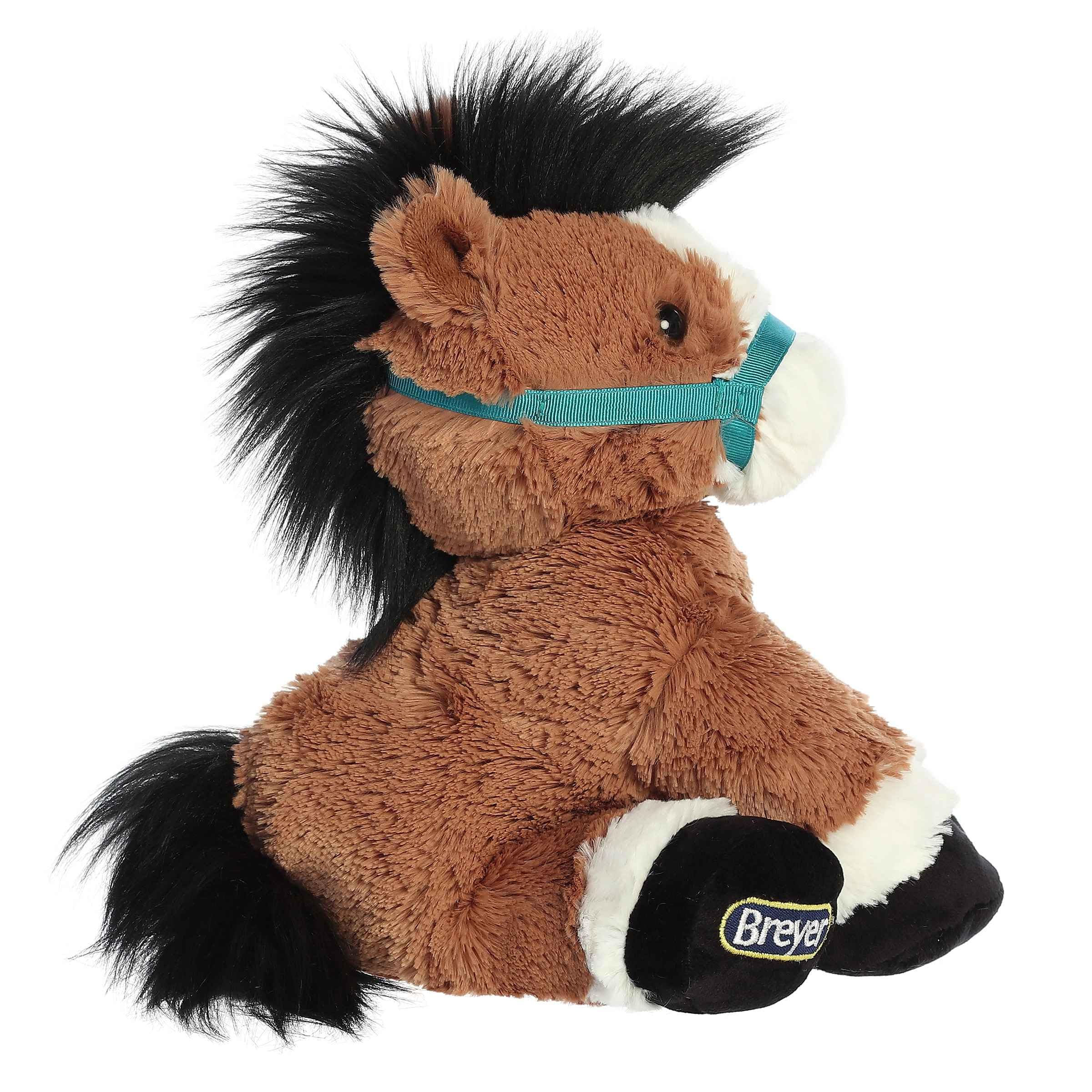 Aurora Exquisite Breyer Bridle Buddies Bay Horse Stuffed Animal - Realistic Detailing - Imaginative Play - Brown 11 Inches