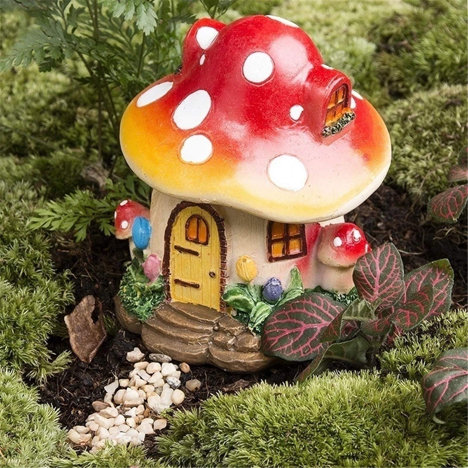 ポーリッシュポタリー マヌファクトラ 置物 きのこ 花 家 ガーデニング