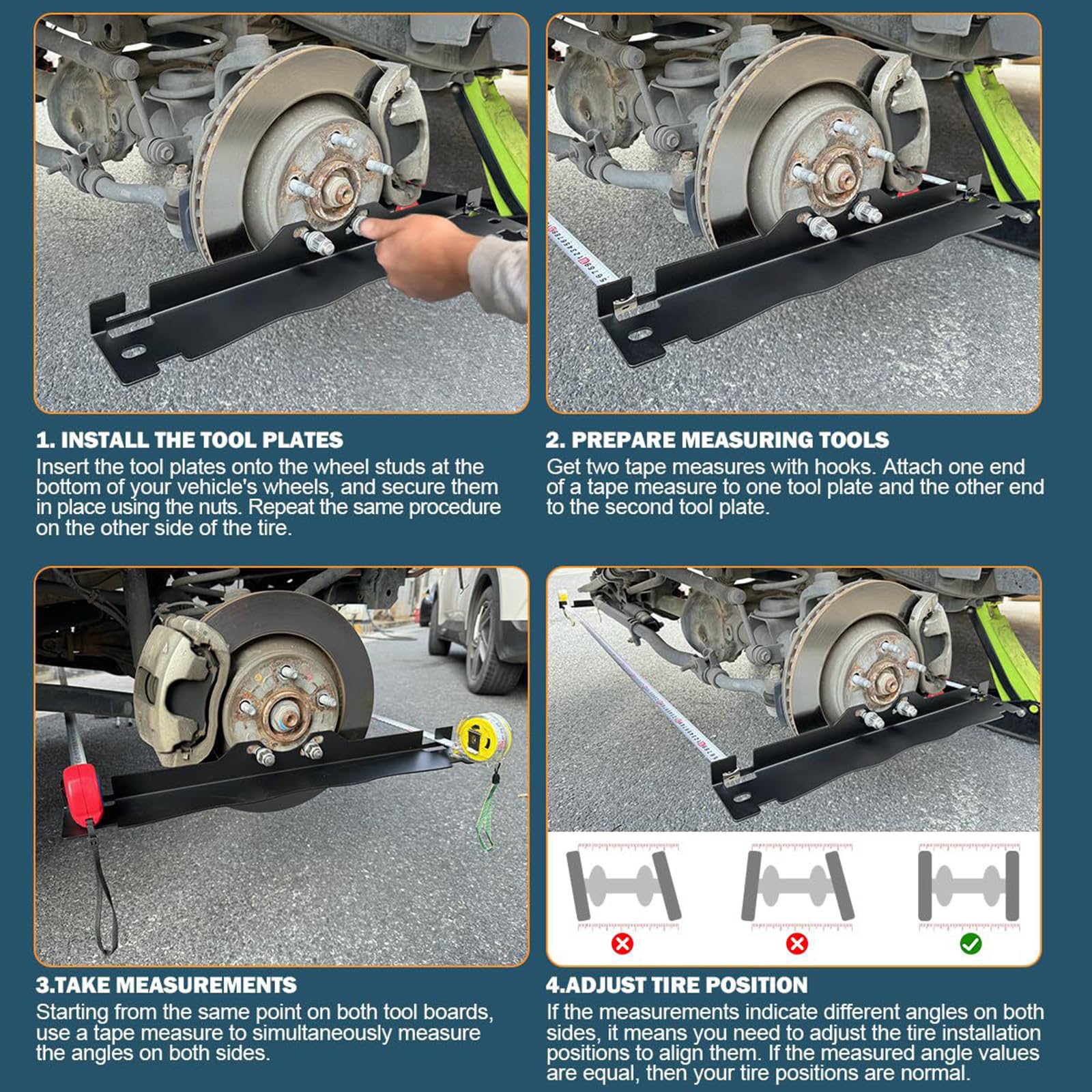 Wheel Alignment Tool,kit parallélisme,parallelisme,réglage parallélisme,Outil d'alignement des Orteils pour Voiture,réglage parallélisme Voiture,Outil d'alignement des Orteils-A