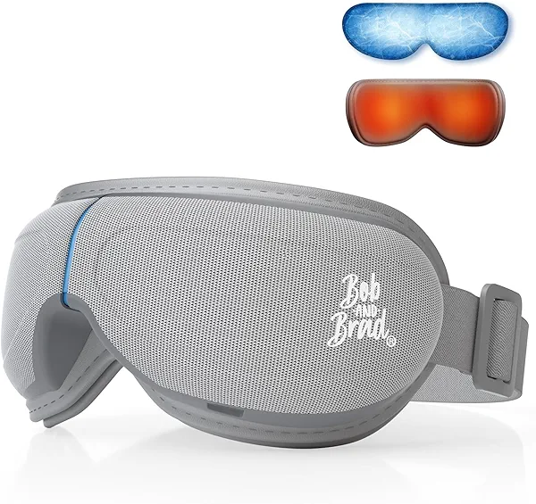 BOB AND BRAD Eye Massager with Heat and Cooling, EyeOasis 3 Eye Mask for Migraines FSA Eligible/HSA Eligible, Heated Face Massager for Eyes Strain Relief Improve Sleep, Birthday Gifts for Wo