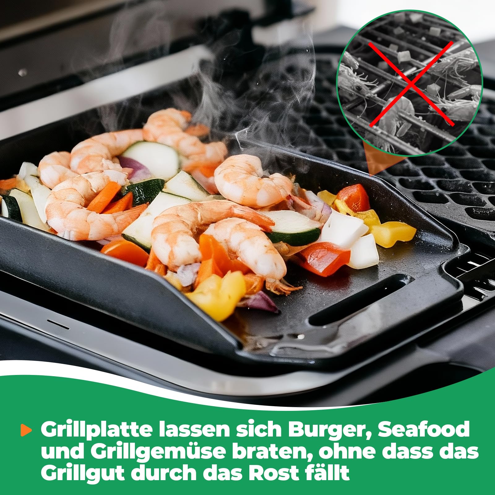 WELL GRILL Żeliwna płyta Plancha do grilla elektrycznego Severin Sevo, płyta grillowa, mata grillowa, akcesoria do grilla Severin Sevo 8106 8107 8138 8119, 34,5 x 19 cm