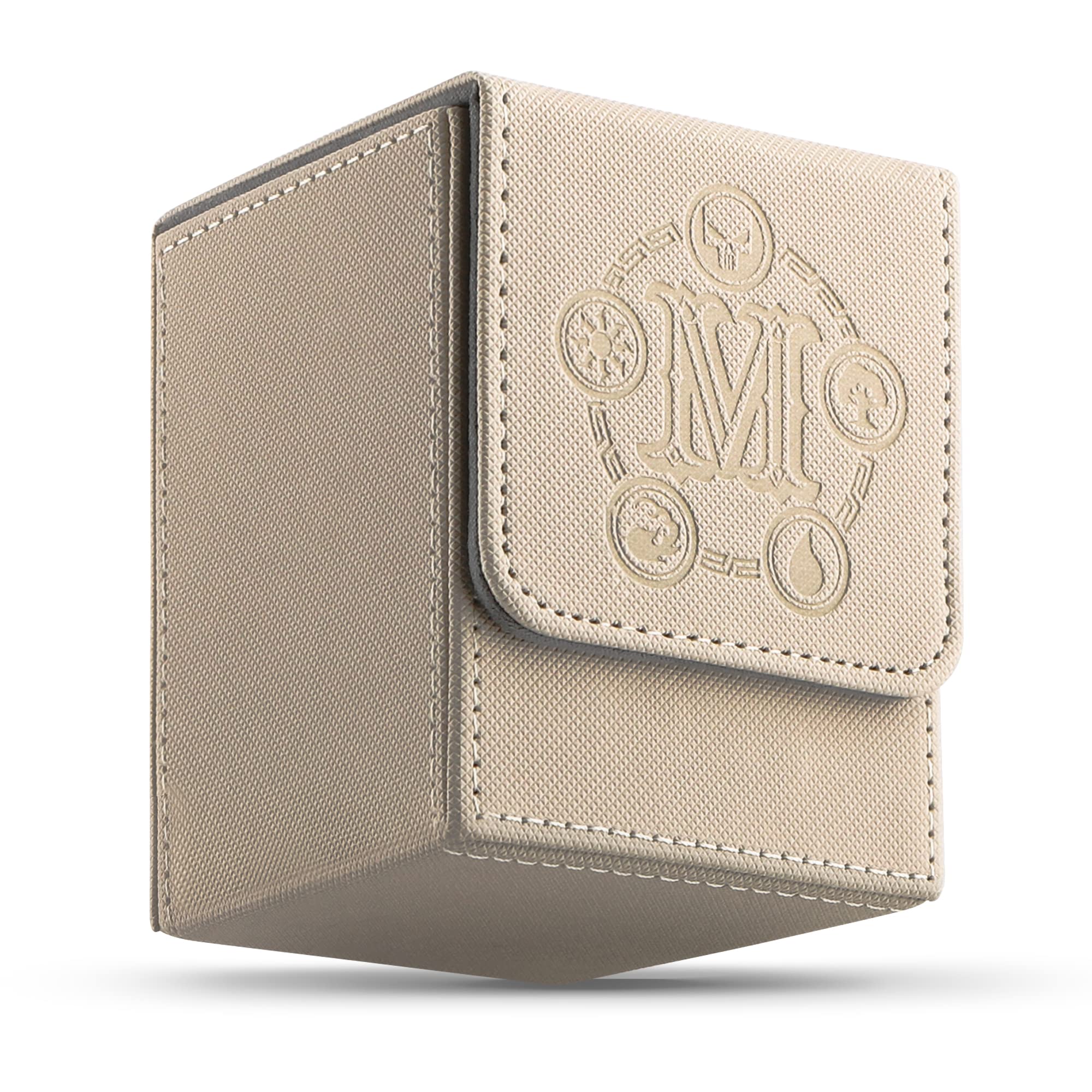 TCGUARD Card Deck Box für MTG Karten Aufbewahrungsbox hält über 100 einzeln Karten, Mikrofaser-Innenfutter Kartenbox kompatibel mit Trading Card Games TCG, Yugioh Karten etc. (Vertikal-5 Farben)
