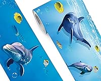 Vista 52 de FLFK Adhesivos de Azulejos de Borde de Pared Despegar y Pegar Papel Tapiz de Borde para Salpicadero de Cocina Baño Cuarto de Ducha, 4"x240