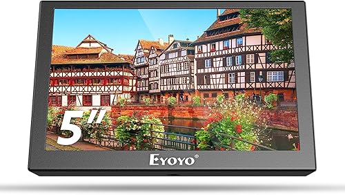 Miniatura 10 de Eyoyo 7 pulgadas pequeño mini monitor 1024x600 resolución coche vista trasera TFT pantalla LCD con HDMIVGAAV entrada de vídeo para PC DVD DVR CCD