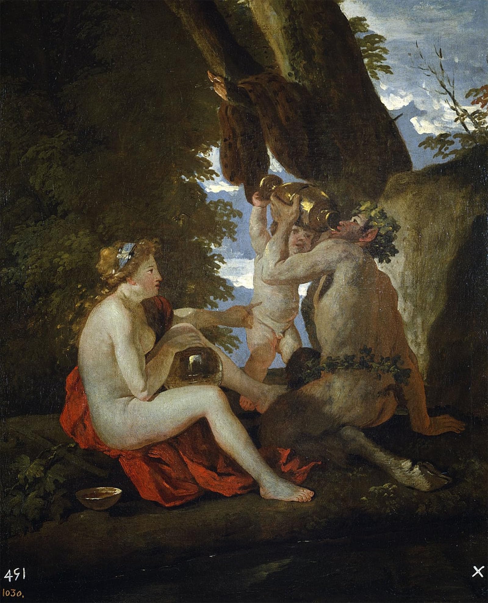 POSTERIIk Famous Modern Artwork Art Mural Bacchanalian Scene by Nicolas Poussin Oil Paintings Pictures for Home Decor 60x90cm