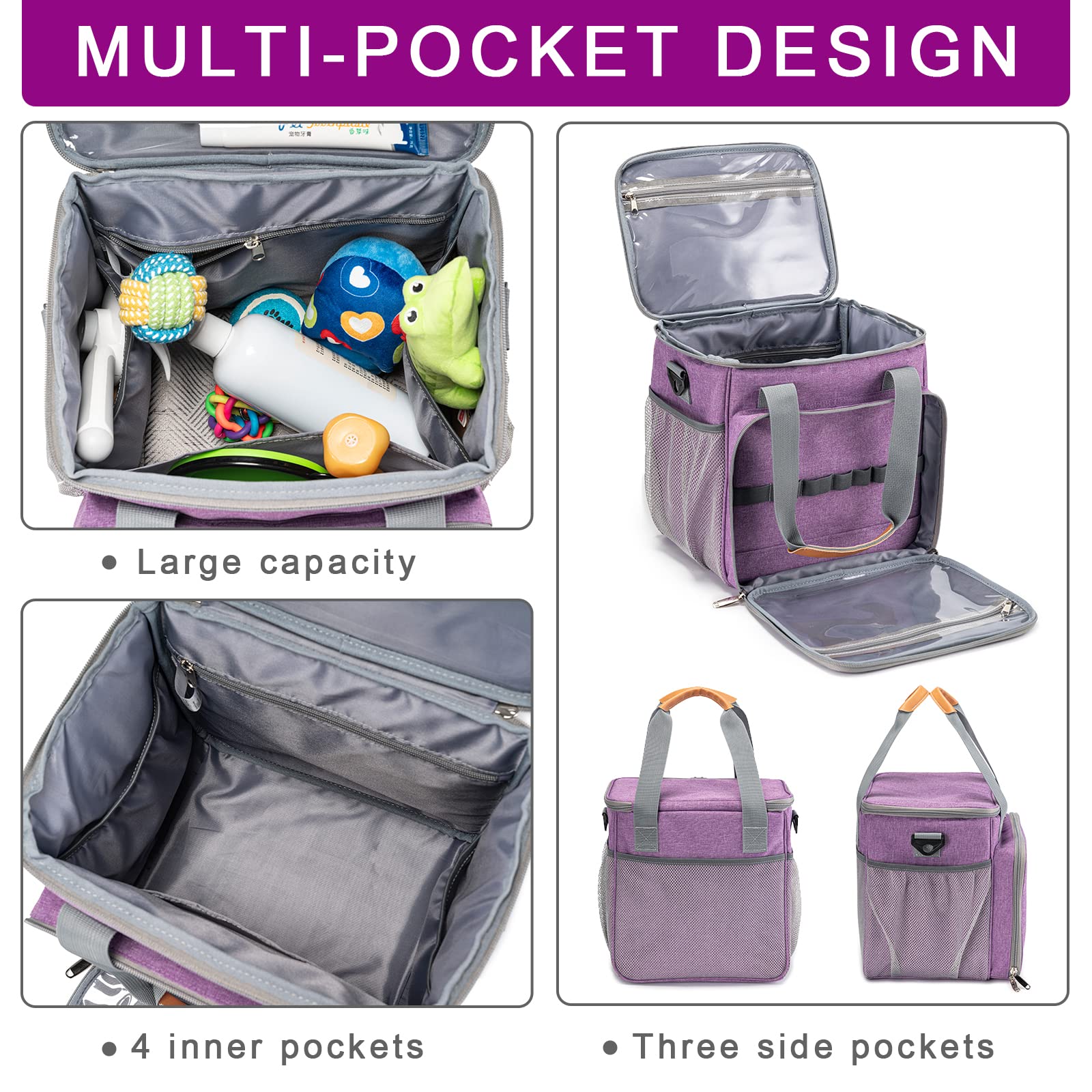 Sac de toilettage pour animaux de compagnie, accessoires de transport et toilettage pour chien