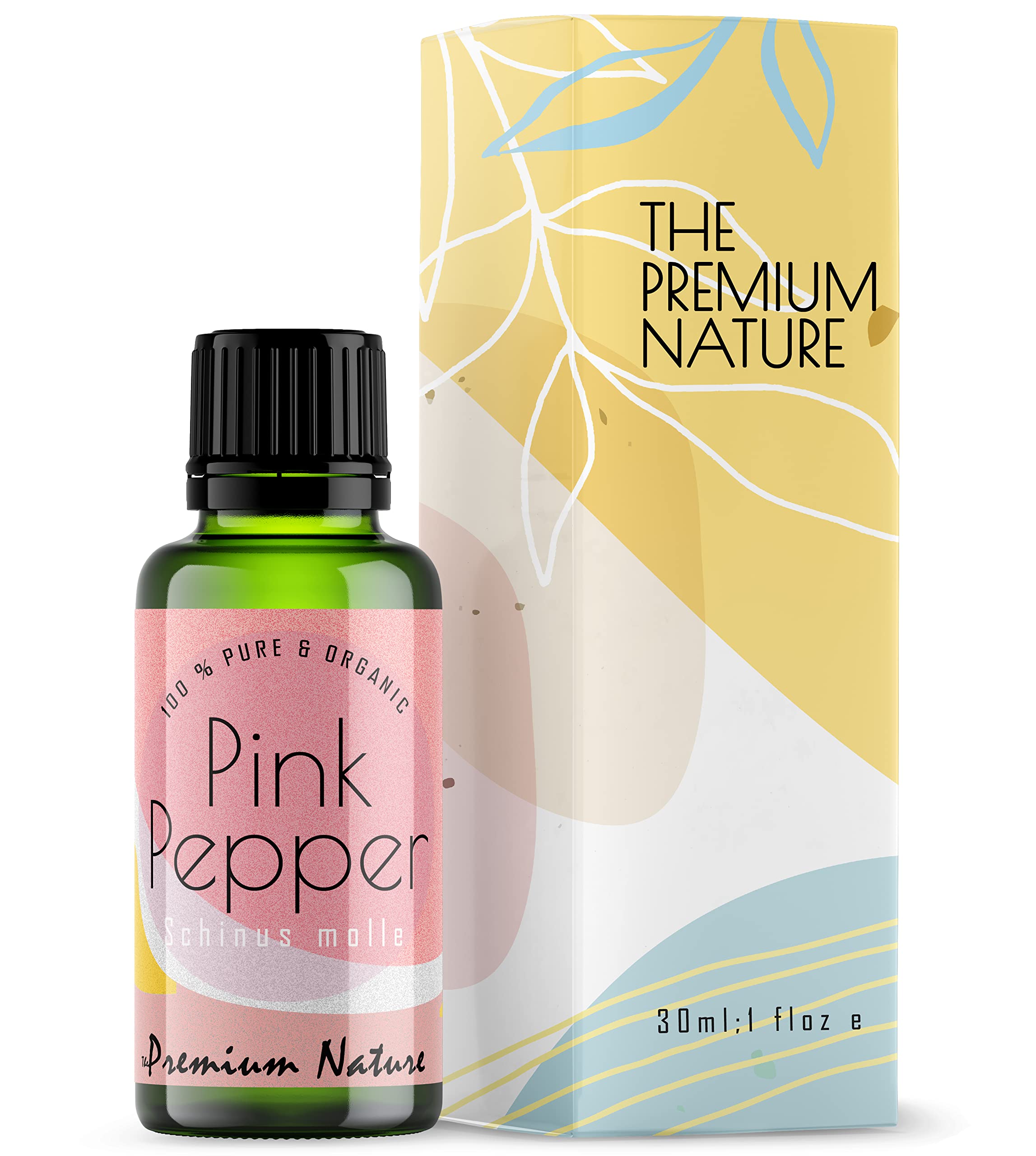 The Premium Nature Pink Pepper Essential Oil - Crisp, Peppery & Spicy Scent (30 ML)