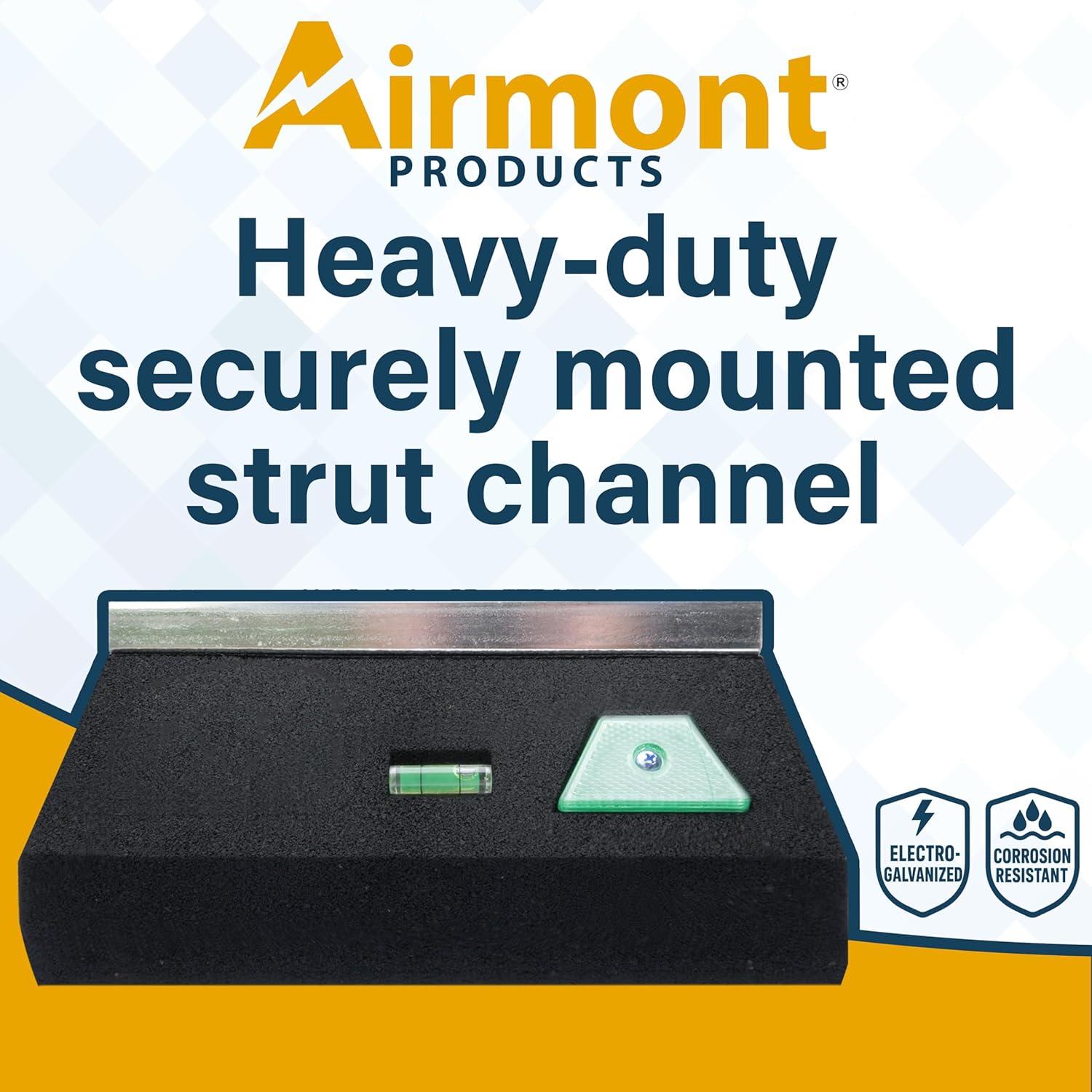 (2 Pack) Rooftop Block Support – Single Base with Channel | Heavy-Duty Recycled Rubber Mount | UV-Resistant | for Pipes, Conduits, HVAC, Solar, Cable Trays | Sleeper Curb Replacement