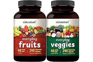 Nature Bell 480 Vegetarian Capsules Fruit and Veggie Blend Supplement