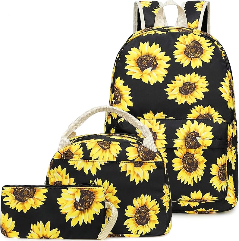 Mochila de lona girassol para universitárias meninas com porta de carregamento USB em oferta na Shopee Mochila de lona girassol para universitárias meninas com porta de carregamento USB em oferta na Shopee