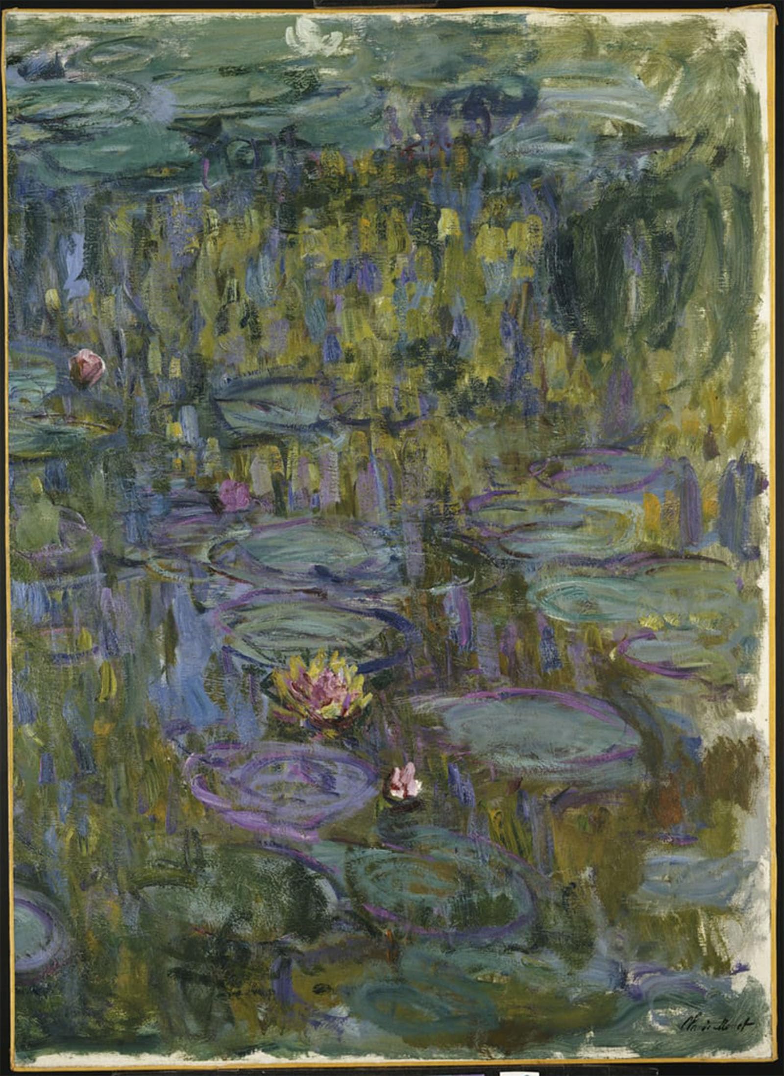 ARTXLXXBN Famous Art Print Poster Vintage Wall Art Waterlilies by Claude Monet Canvas Art Poster for Home Decor 60x90cm