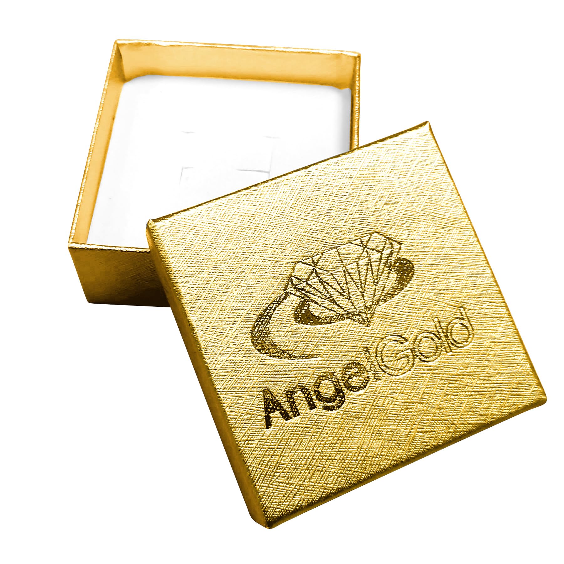 ANGELGOLD Złoty wisiorek dwa konie w kształcie serca, serce, koń, jednorożec dla dziewczynki, matki, babci, dzieci ze złota próby 585-14 karatowe
