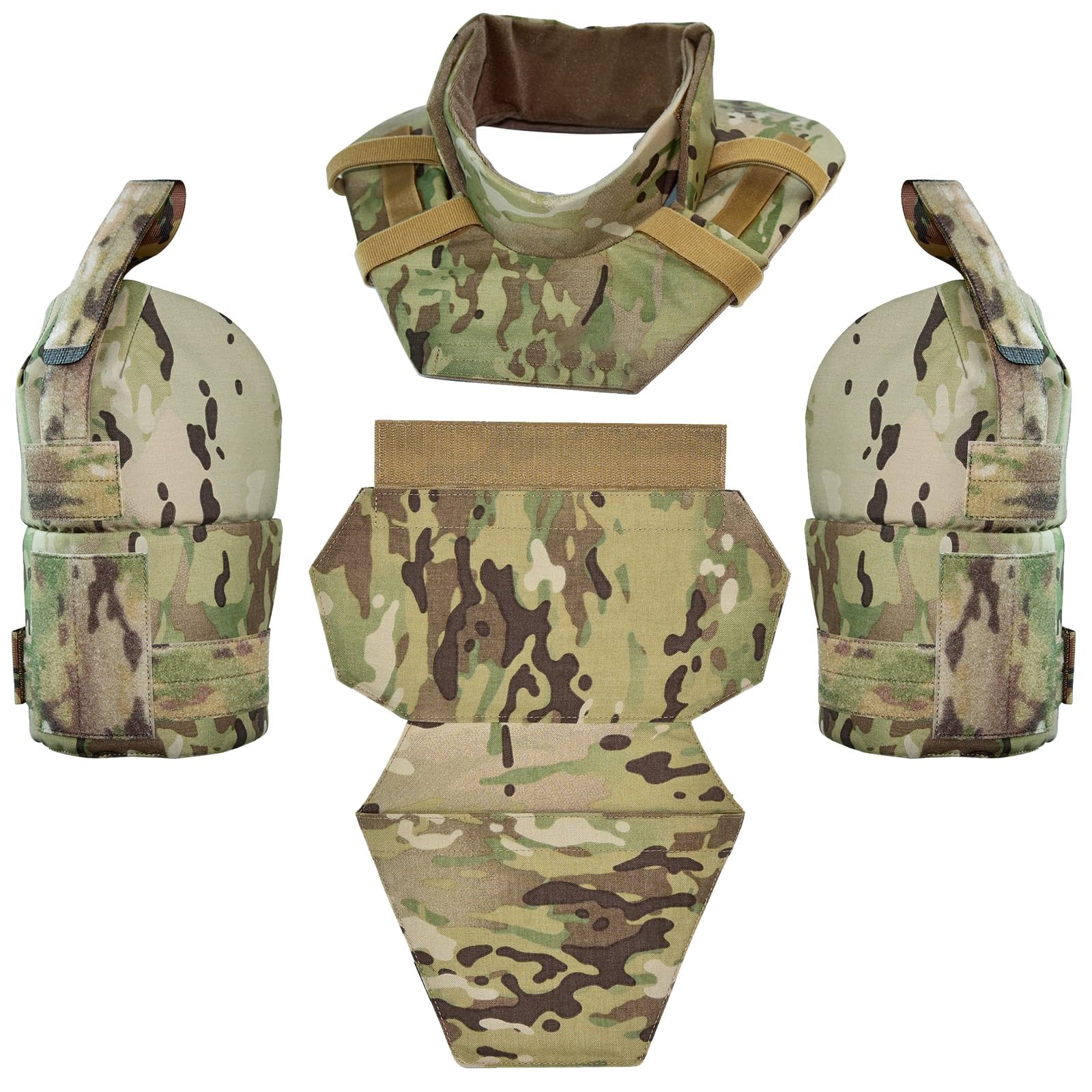 Kit de Protección 3 en 1 para Cuello, Hombros e Ingle, con Almohadillas y Protector Táctico para Hombros, Compatible con Diversos Chalecos. — view 9