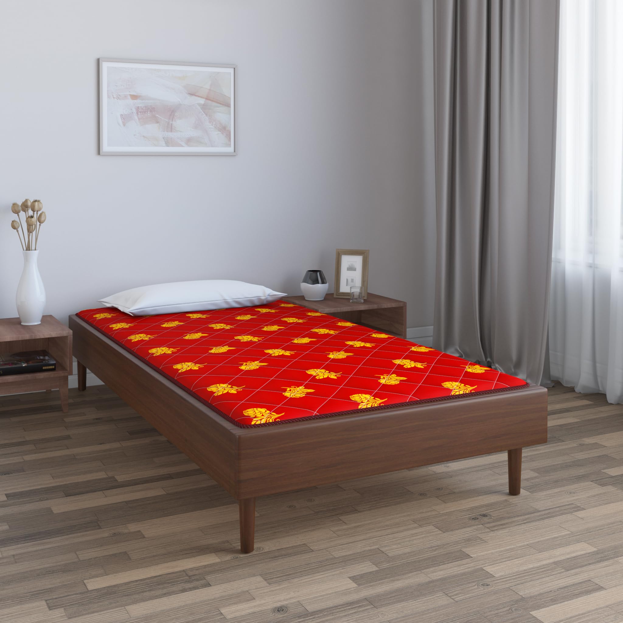 Nilkamal Lightweight Foldable Medium Foam Mattress | Travel Mattress (Travelite), 1 Inch