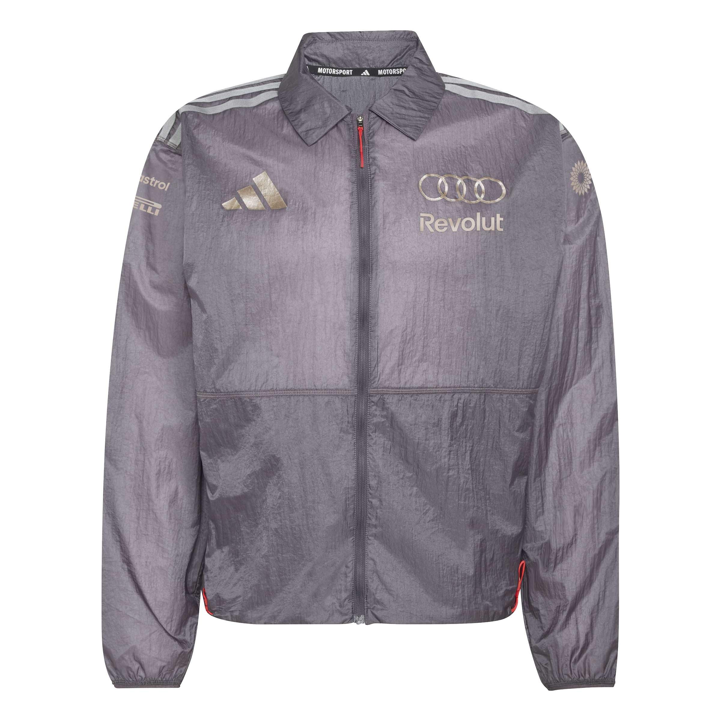 adidas Men's AUDI FORMULA ONE TEAM DRIVER PADDOCK JACKET MEN, grey strata, 3XL