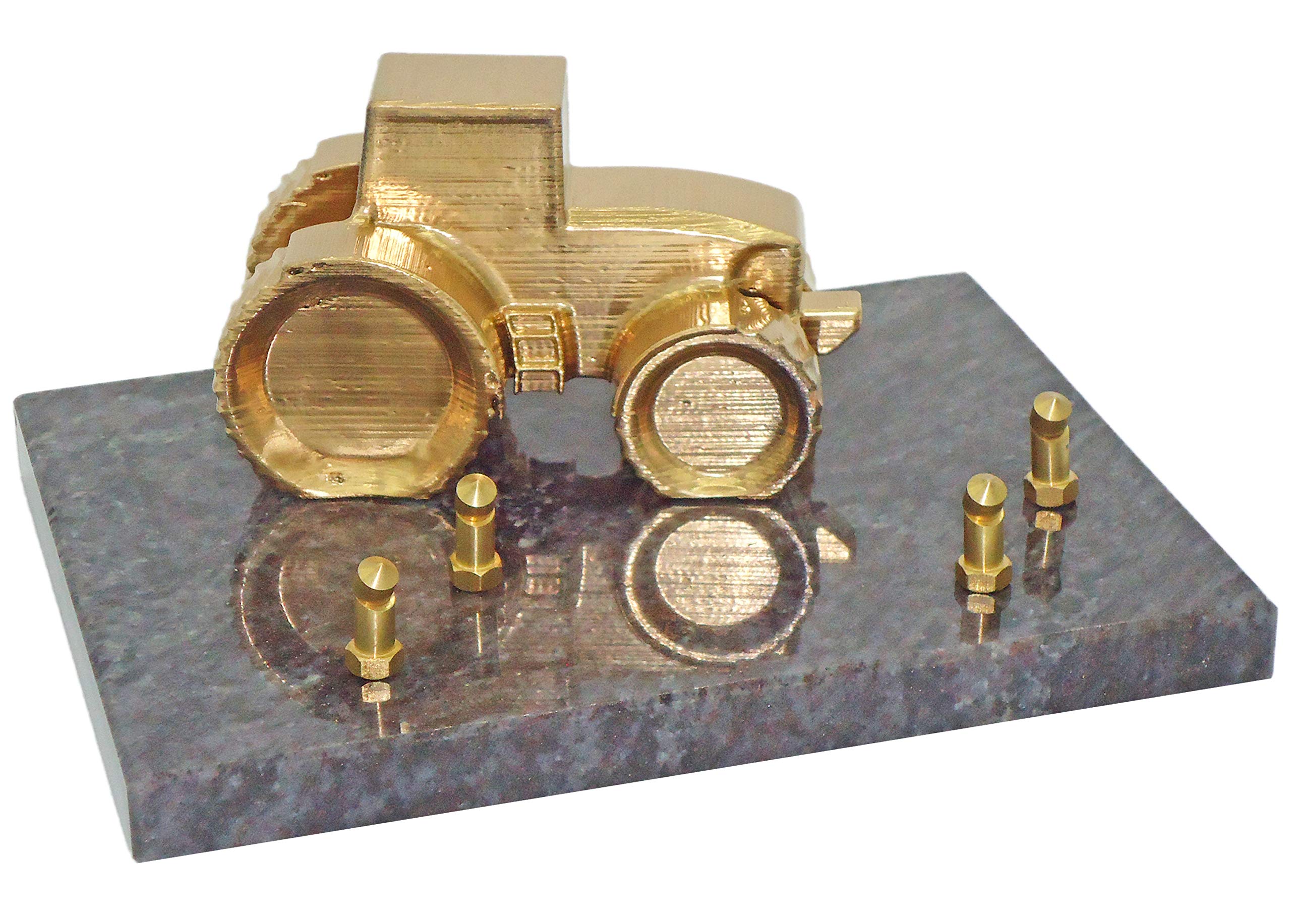 Placa funeraria para tractor