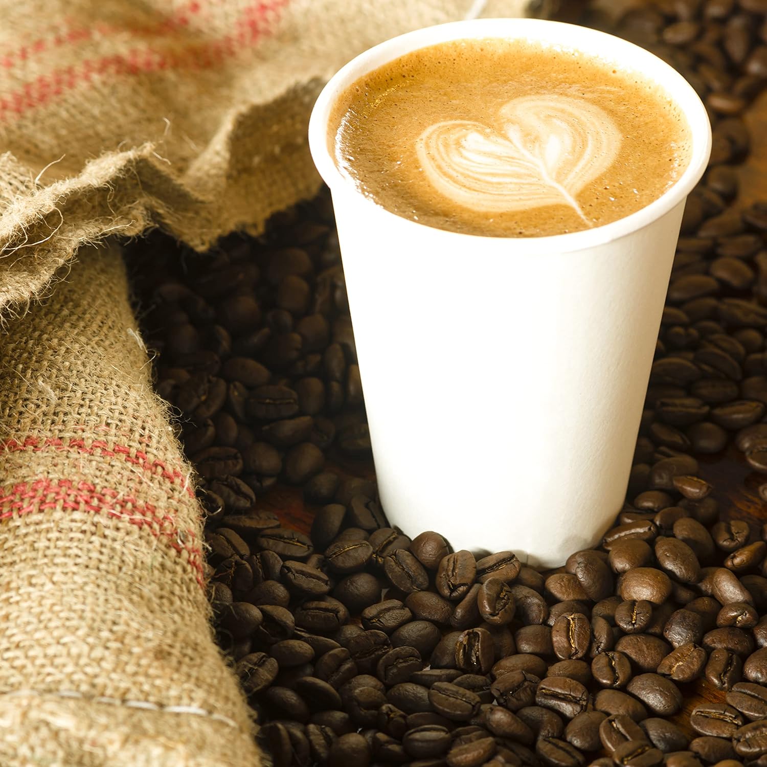 12 oz Paper Cups – White Coffee Paper Cups for Tea Water and Cocoa (50 ct) - Image 5