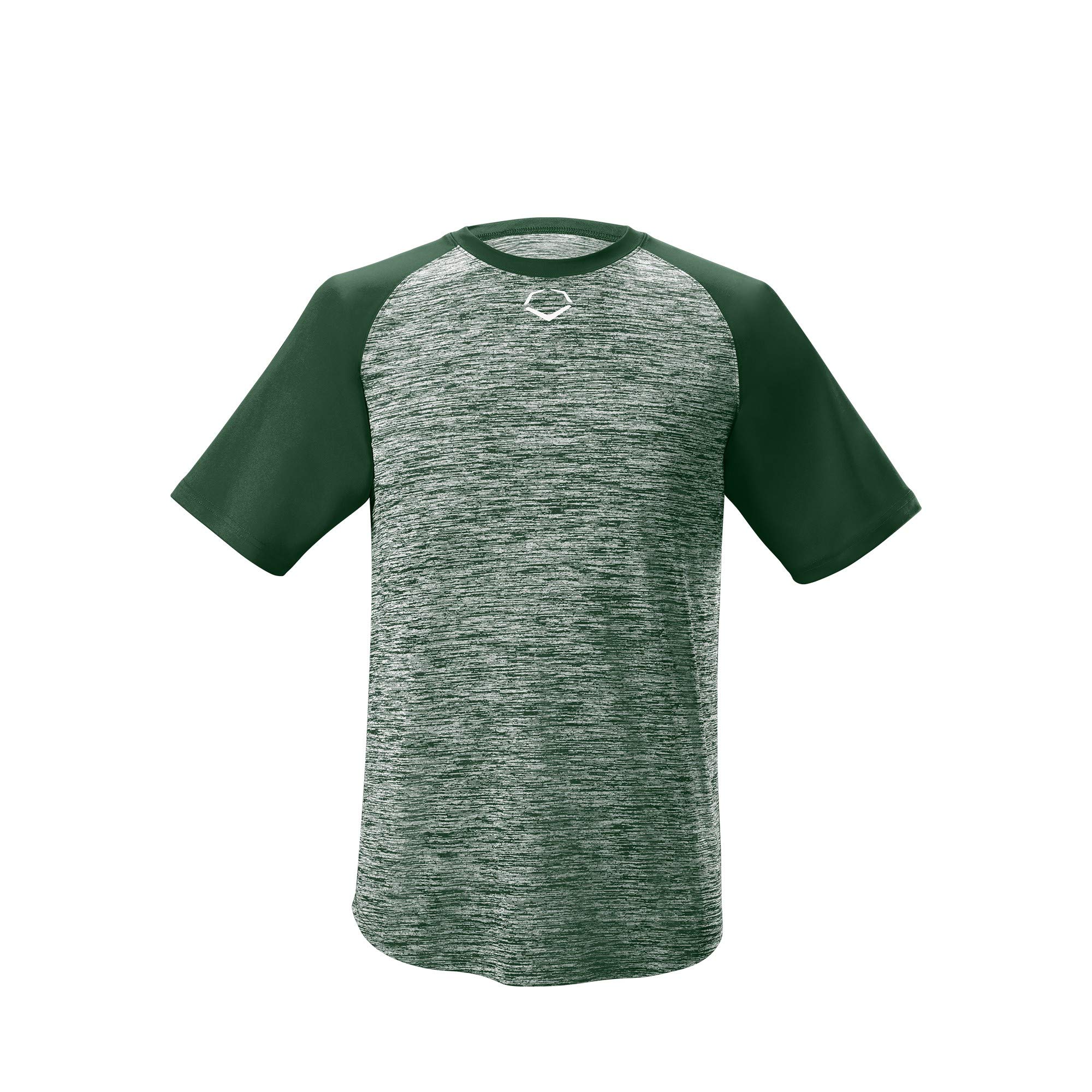 EvoShield Youth E304 Performance Pullover Tech Tee, Dark Green - Large