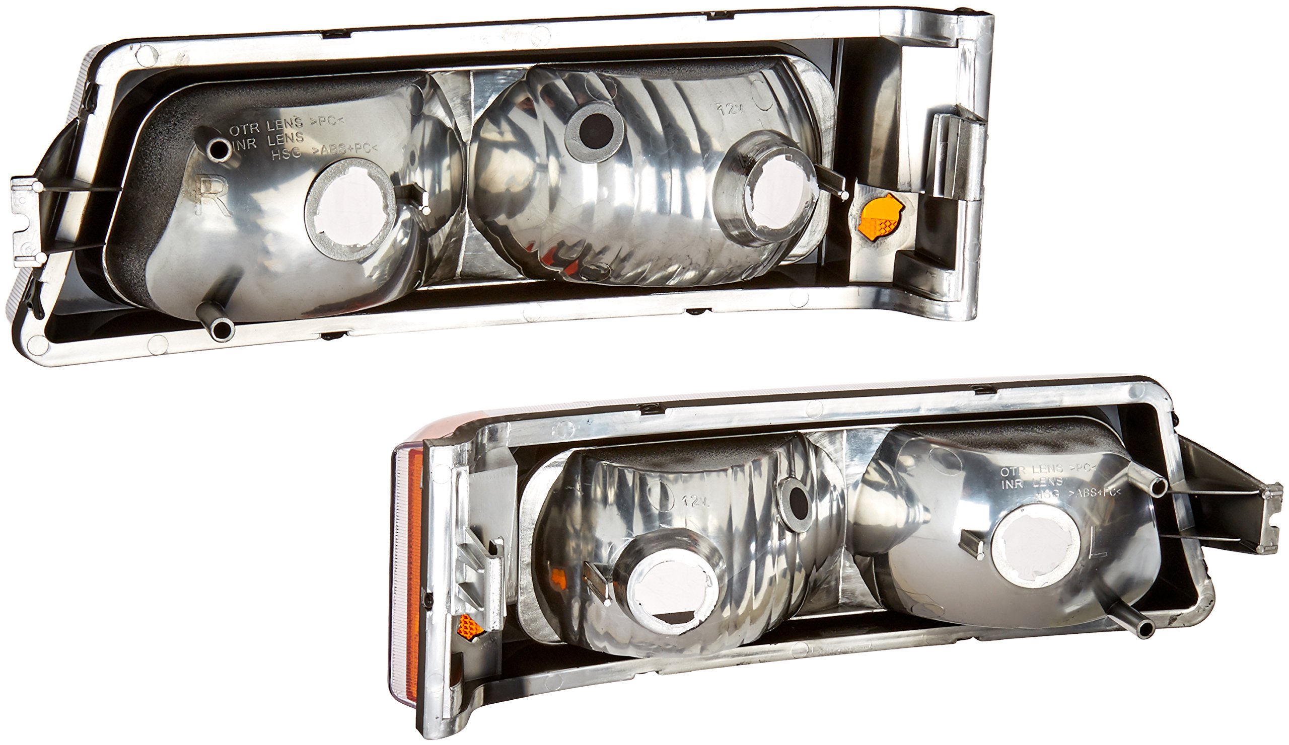 Spec-D Tuning 2LB-SIV04JM-RS Chevy Silverado Lt Ls/Avalanche 1500 2500 3500 Signal Bumper Lights Black