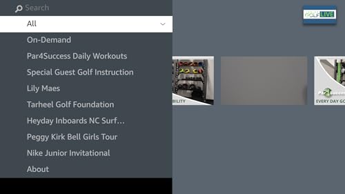 All broadcasts for Junior Golf LIVE
