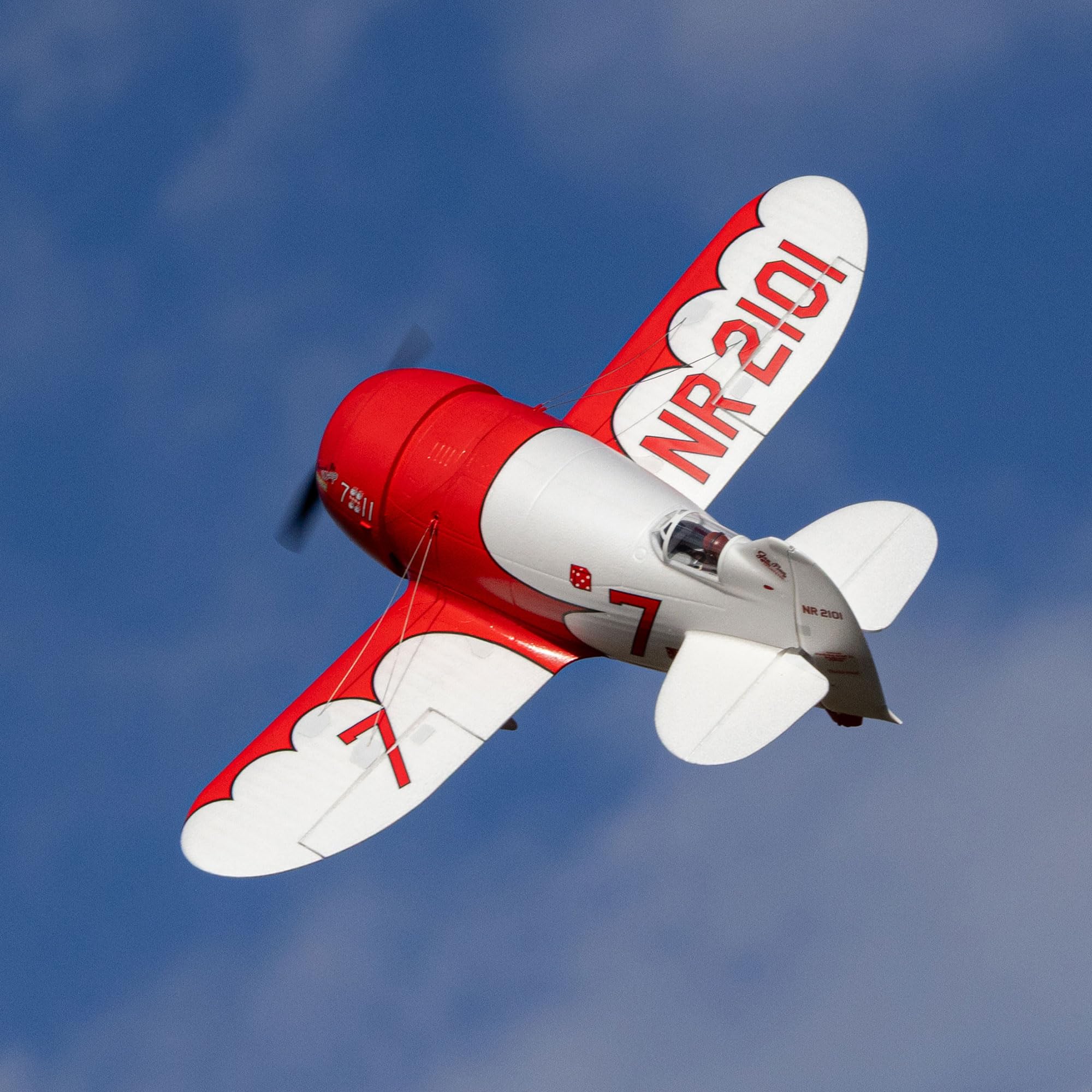 E-flite RC Flugzeug Gee Bee R-2 1,0 m BNF Basic (Sender, Akku und Ladegerät NICHT im Lieferumfang enthalten) mit AS3X+ und Safe Select, EFL020550
