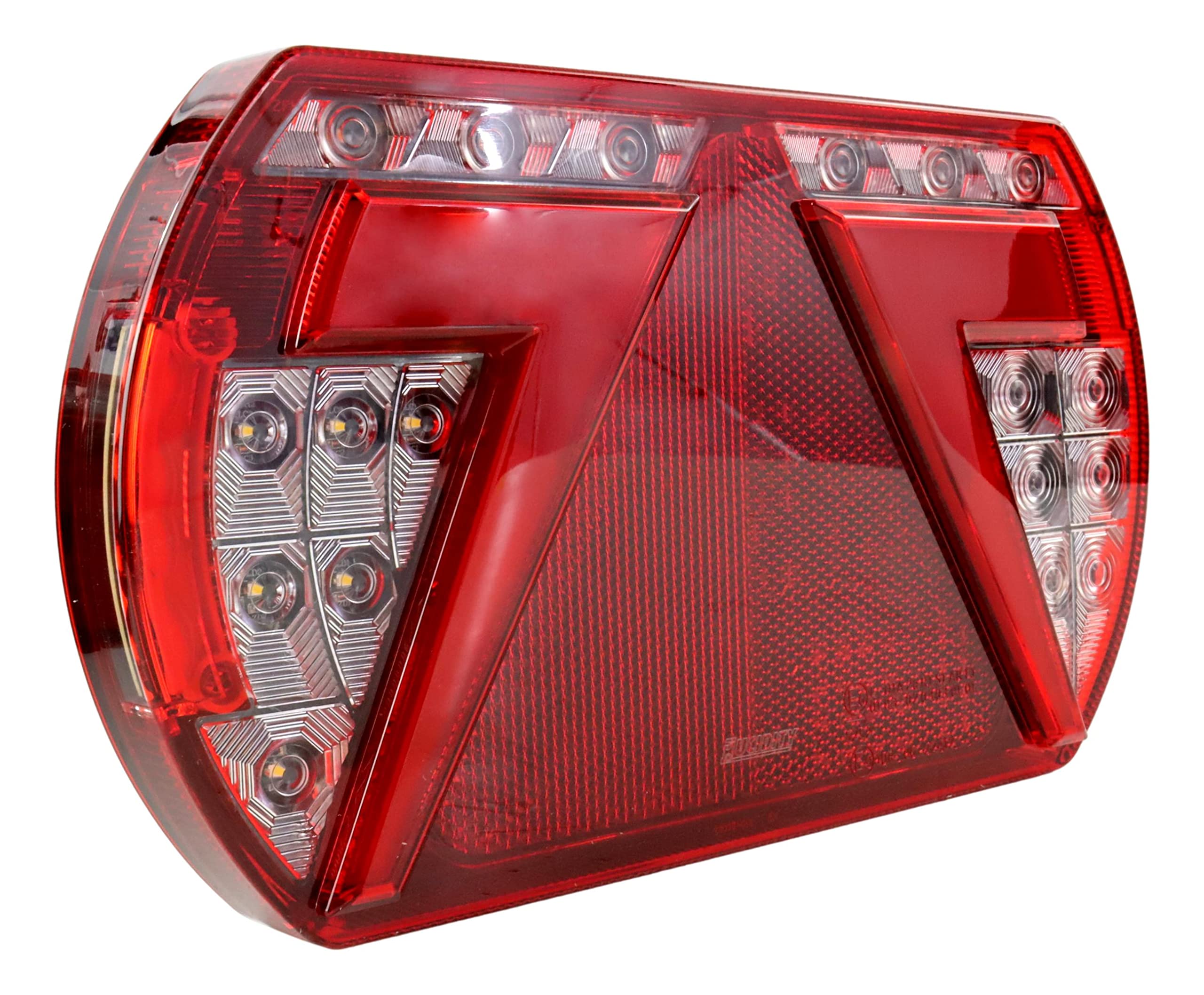 Lucidity 26095 Glo Trac LED Rückleuchte Anhänger 12V Rücklicht für Aspöck Multipoint Bajonett 5 - Polig (rechts)