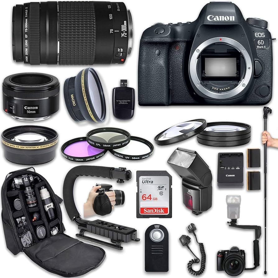 Amazon.com : Canon EOS 6D Mark II DSLR Camera with Canon EF