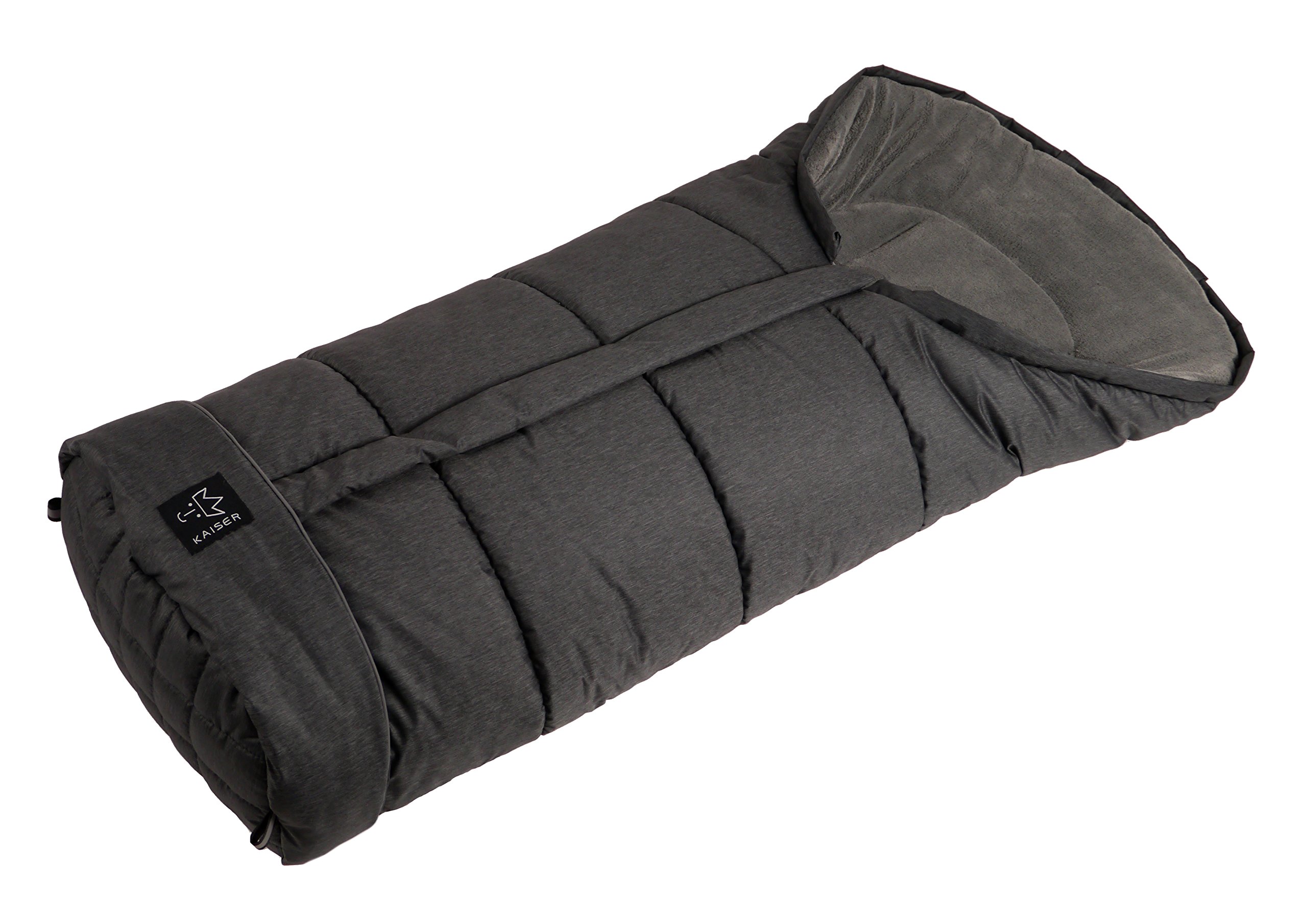 Kaiser Kinderwagenfußsack Jooy Melange schwarz melange