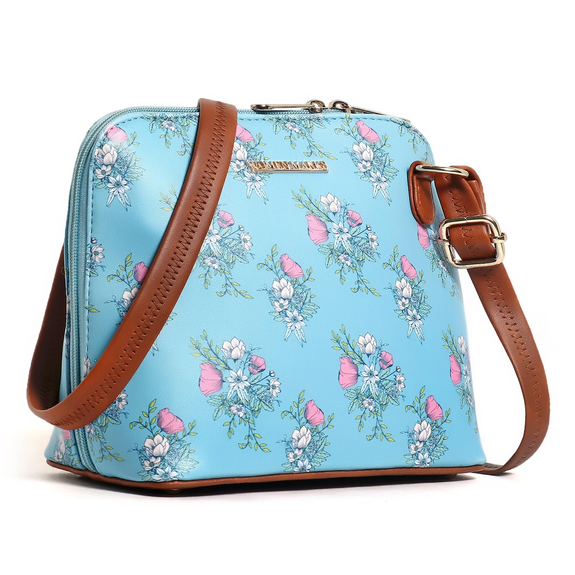 WOMEN MARKS floral printed sling and shoulder bag for women/girls (SKY BLUE) (B0DGDH2VGT) Amazon Price History, Amazon Price Tracker