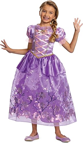 Disguise Disfraz de princesa Rapunzel para niñas, disfraz oficial de princesa de Disney, disfraz infantil
