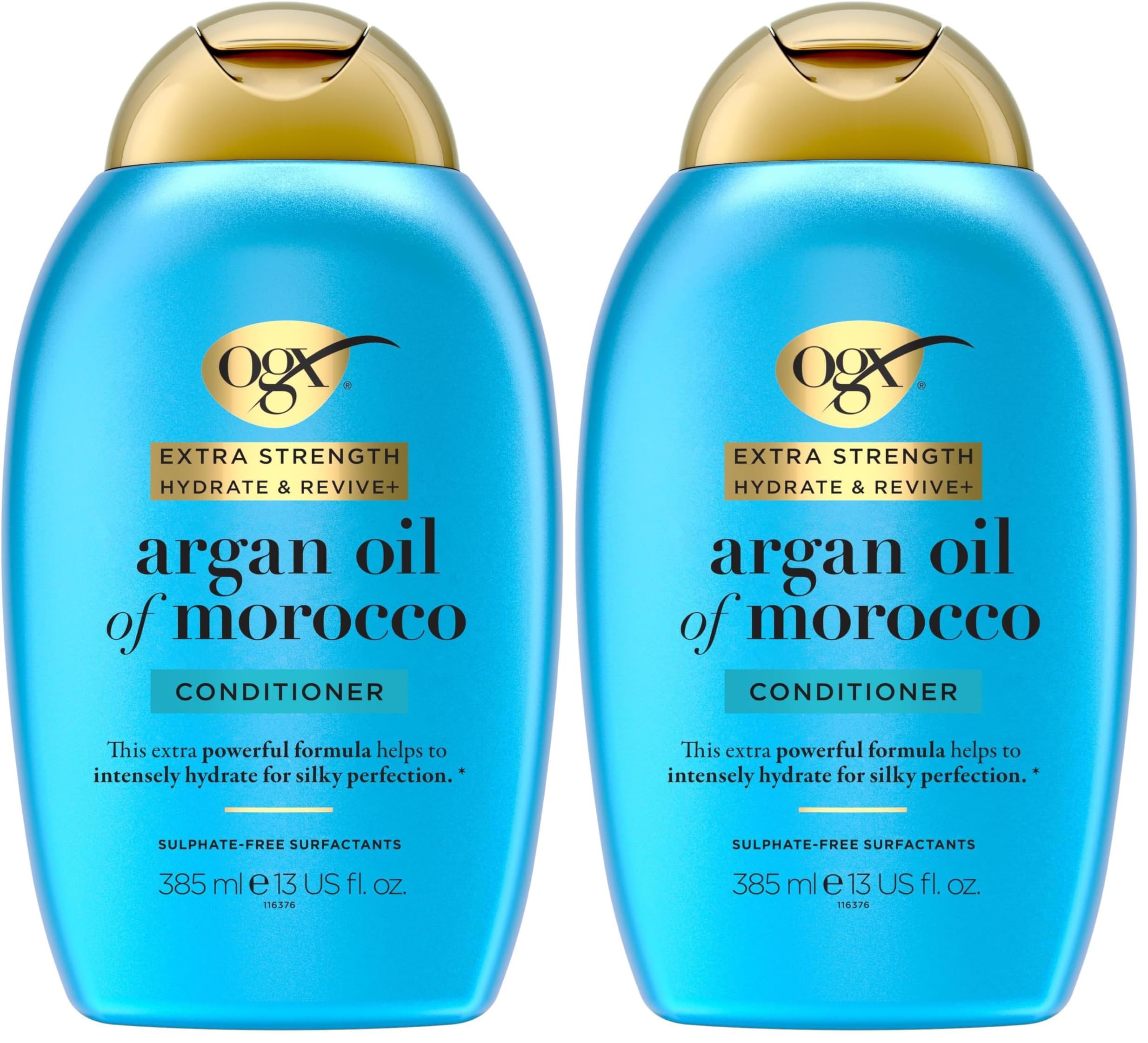 Brand Extra Strength Hydrate & Repair Conditioner, 13 Fl Oz (Pack of 2), Infused with Cold-Pressed Argan Oil of Morocco for Dry, Damaged Hair, Paraben-Free, Sulfate-Free Surfactants