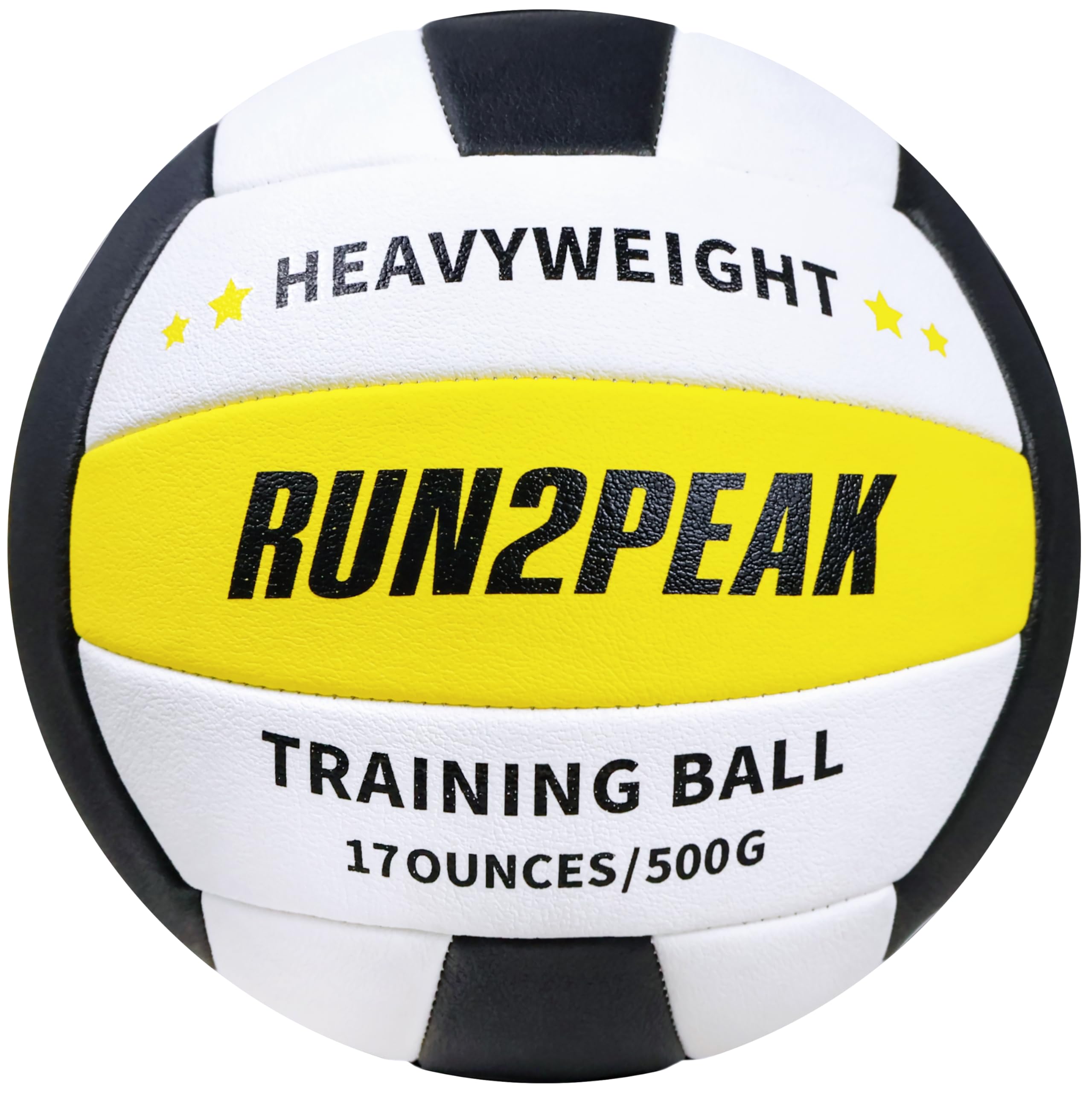 RUN2PEAK Heavy Weight Volleyball Ball Official Size 5 Setter Training Volleyballs PU Practice Volley Balls for Indoor Rebounder Equipment Setters
