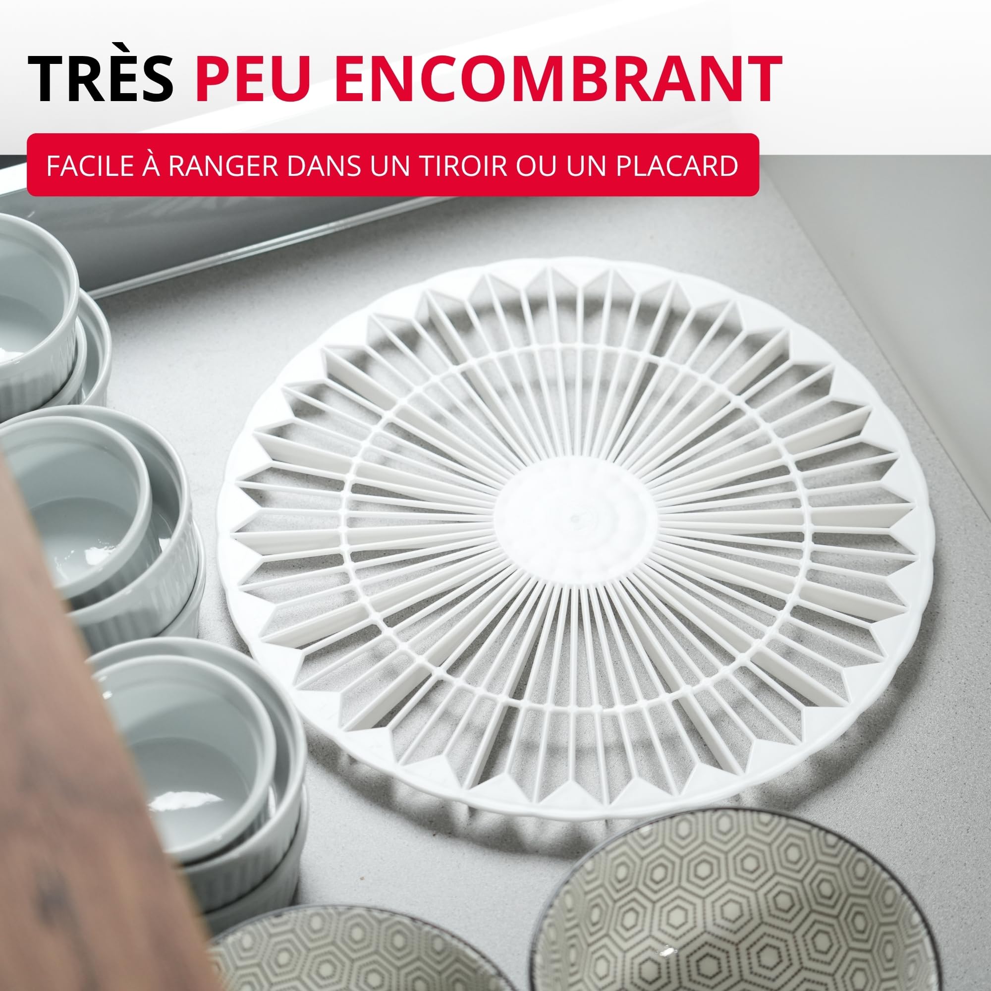 Westmark Refroidisseur et Diviseur à Gâteau 32 cm Plastique Blanc