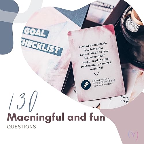 Miniatura 2 de OpenMity Caja de conversaciones significativas - Juego de iniciadores de conversación para parejas - Baraja de tarjetas de cita nocturna con 130