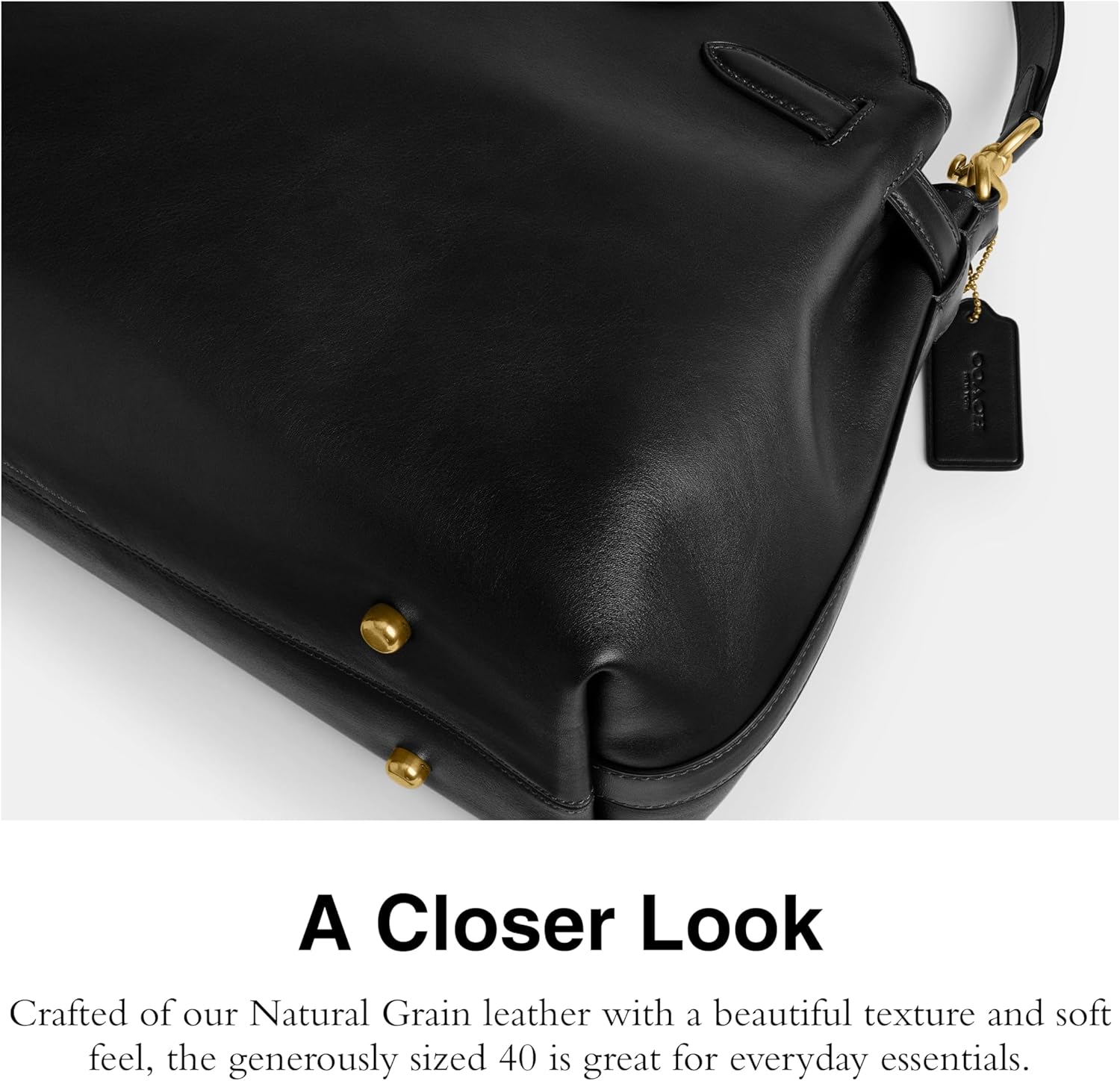 COACH Women's Suede Soft Empire Carryall 40 Tote - Image 5