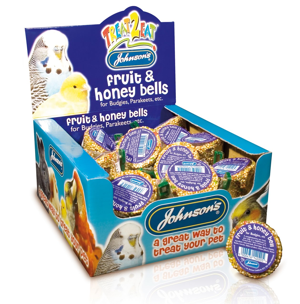 Jvp Treat2eat Fruit & Honey Bell 34g (Pack of 27)