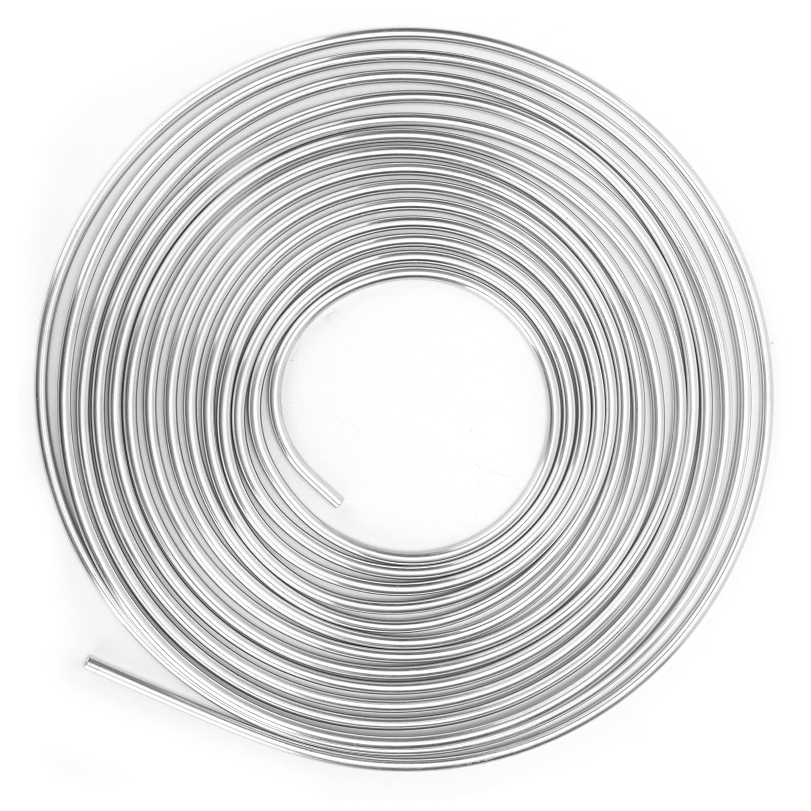 3/16 Brake Line Kit, 25ft Brake Line Tubing, Copper 3/16in OD Coil Roll for Hydraulic Braking Fuel System, Automotive Replacement Brake Lines, 3/16 Copper Tubing (B(silver))