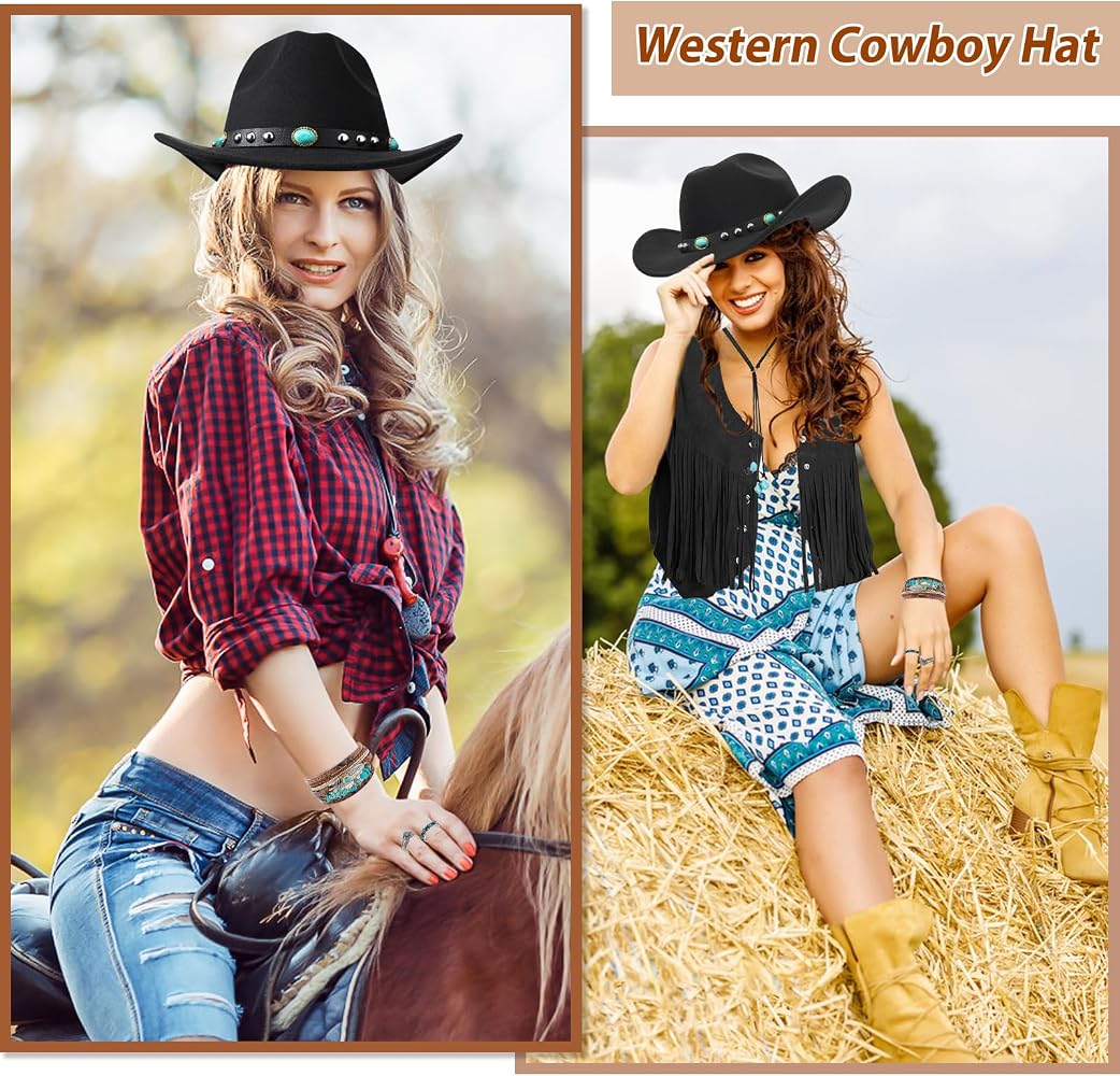 choice of all Collane bohémien da donna, gioielli occidentali, collana girocollo turchese cowgirl occidentale accessori country concerto outfit da donna, Zinco, Nessuna pietra preziosa
