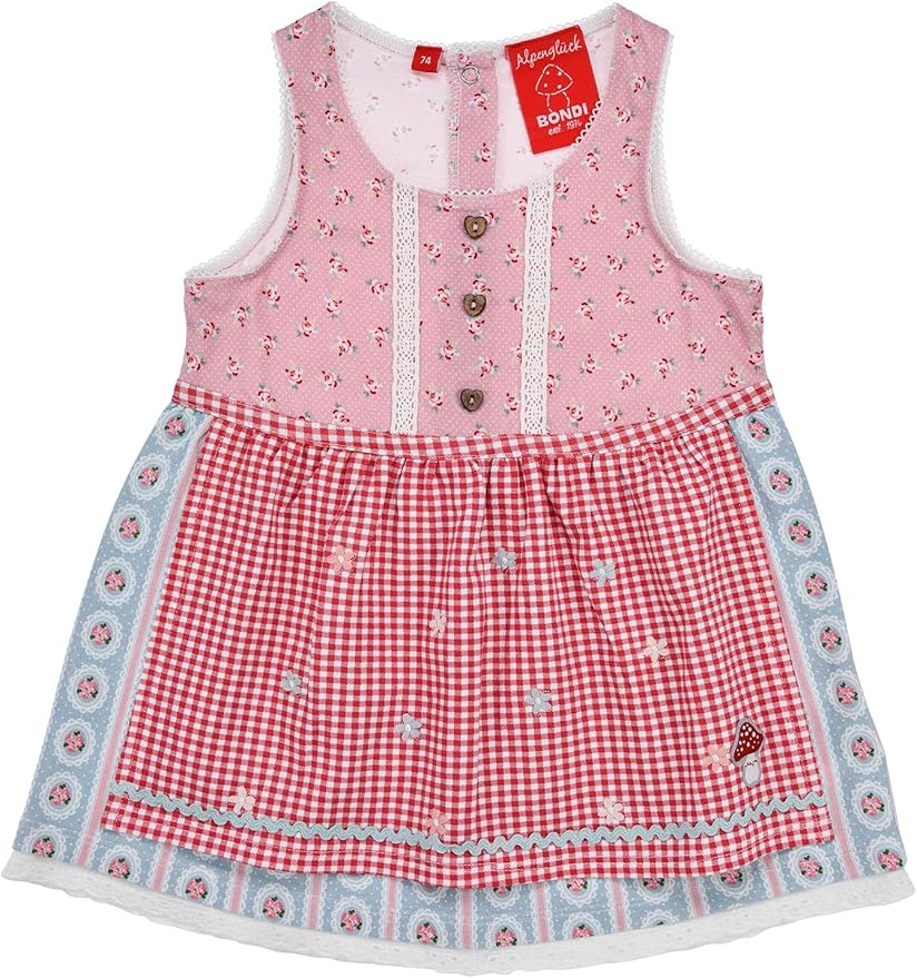 Bondi Strumpfhose Tracht Baby Mädchen - Microfaser Mit Ornamenten