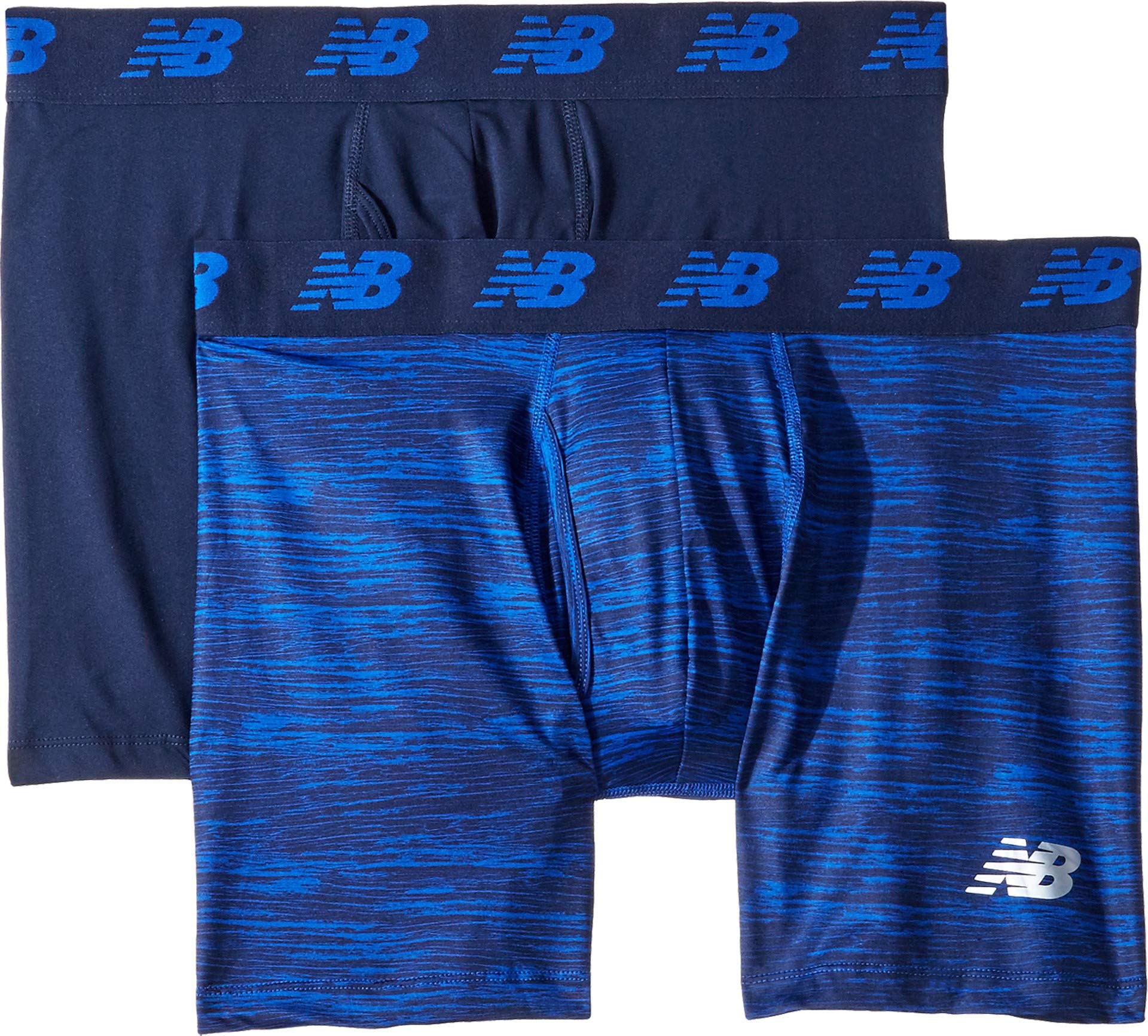 New Balance Mens Premium Performance 6 Boxer Brief Underwear Pack of 2
