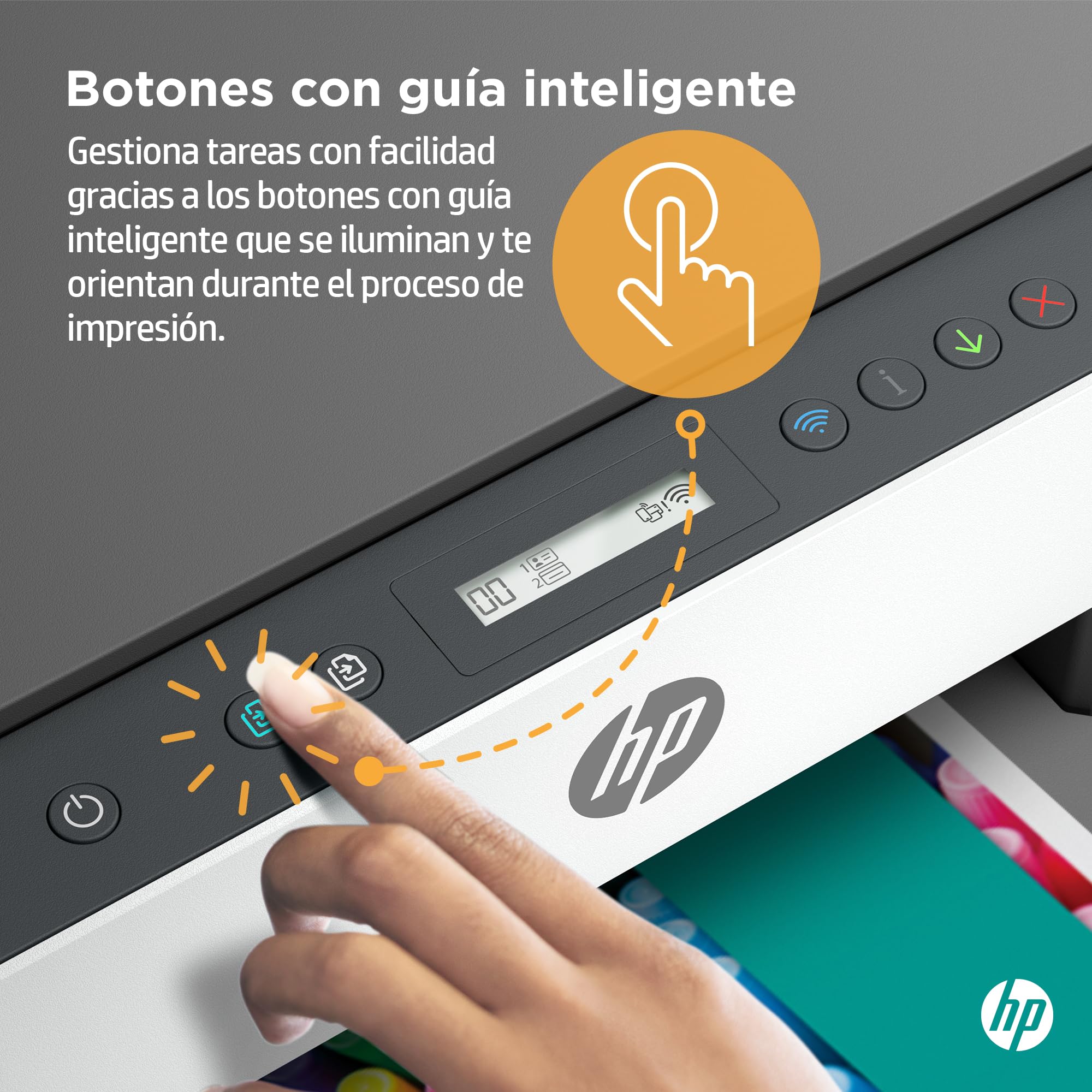 HP Smart Tank 6005, Impresora A4 Multifunción a Color, Inyección de Tinta, Wi-Fi de Doble Banda, Impresión automática a Doble Cara, Escáner, Copiadora, Smart App, Tinta incluida hasta 3 años