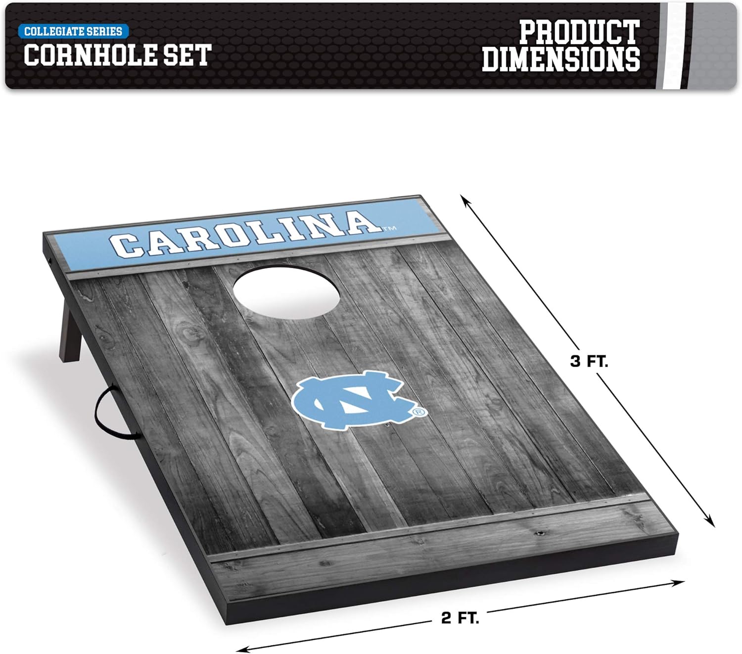 Wild Sports 2'x3' MDF Wood NCAA College Cornhole Set